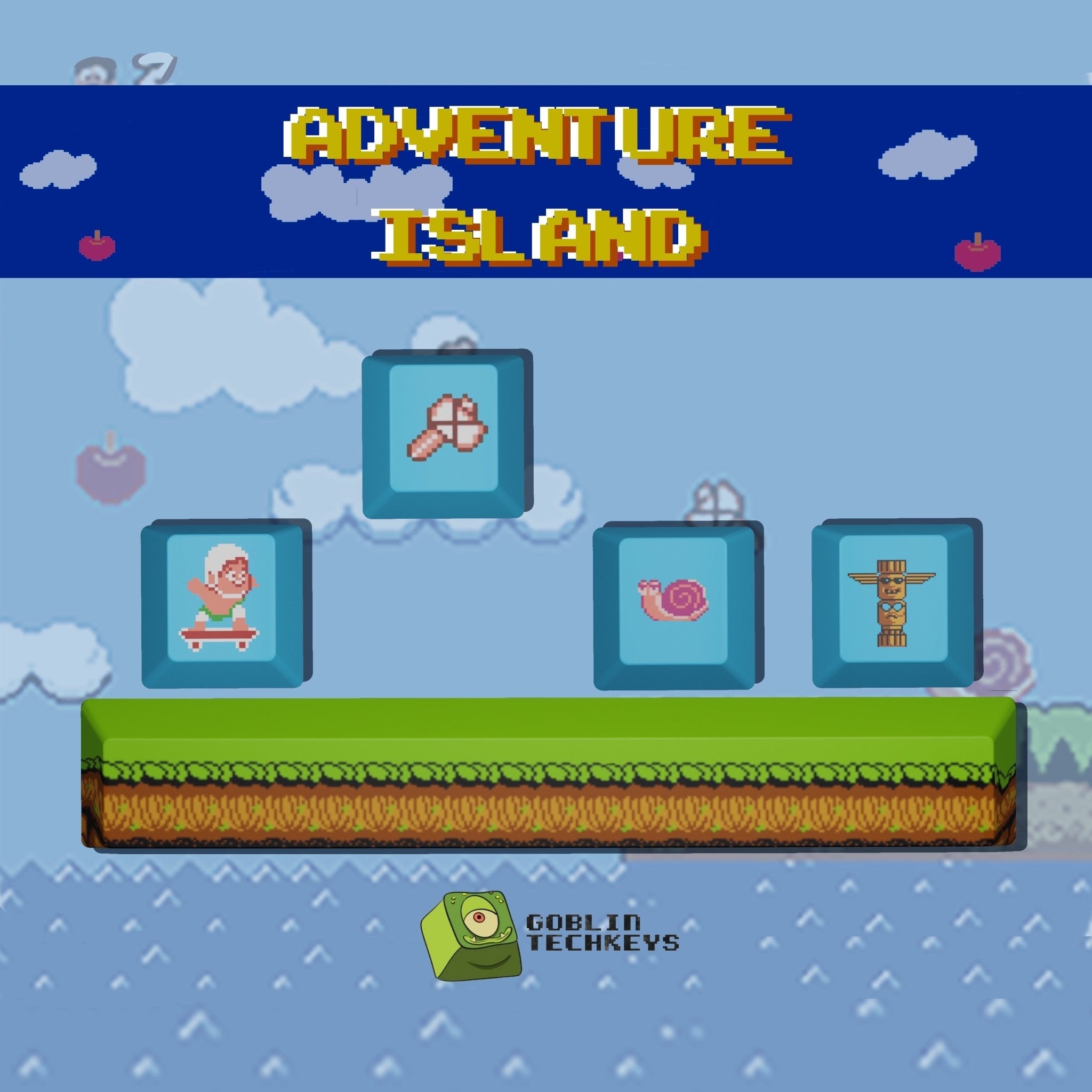 Adventure island keycap set