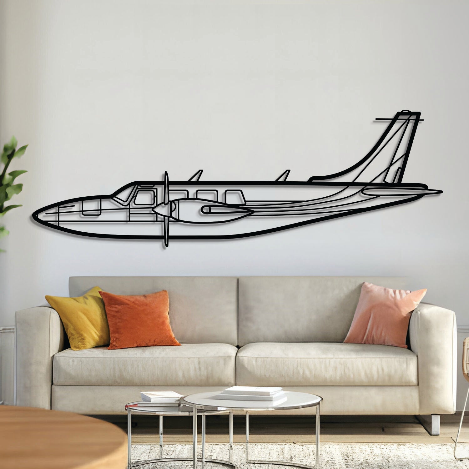 Aerostar 600A Metallflugzeug-Wandkunst - NCP0191