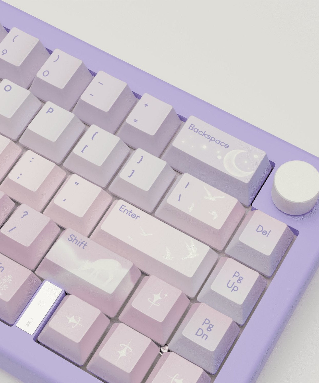 Aesthetic Sky Design Keycaps and Mechanical Keyboard