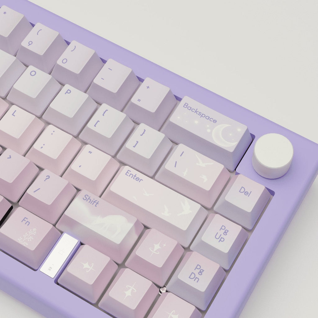 Aesthetic Sky Design Keycaps and Mechanical Keyboard