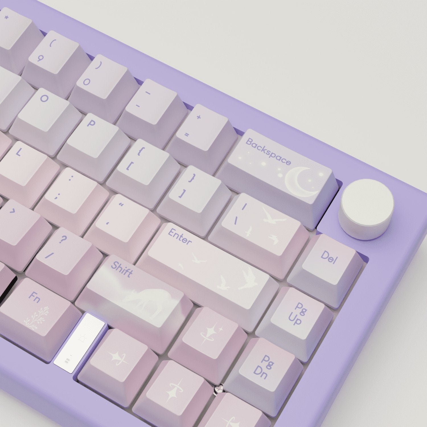 Aesthetic Sky Design Keycaps and Mechanical Keyboard