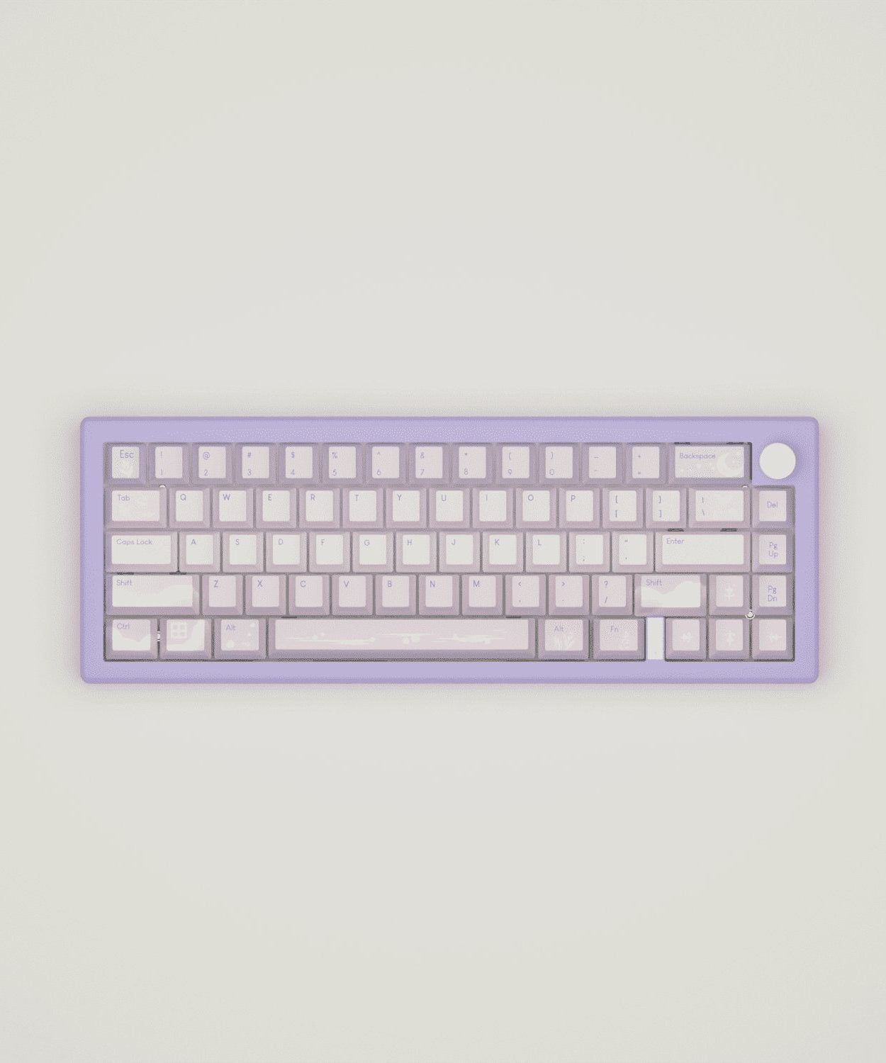 Aesthetic Sky Design Keycaps and Mechanical Keyboard
