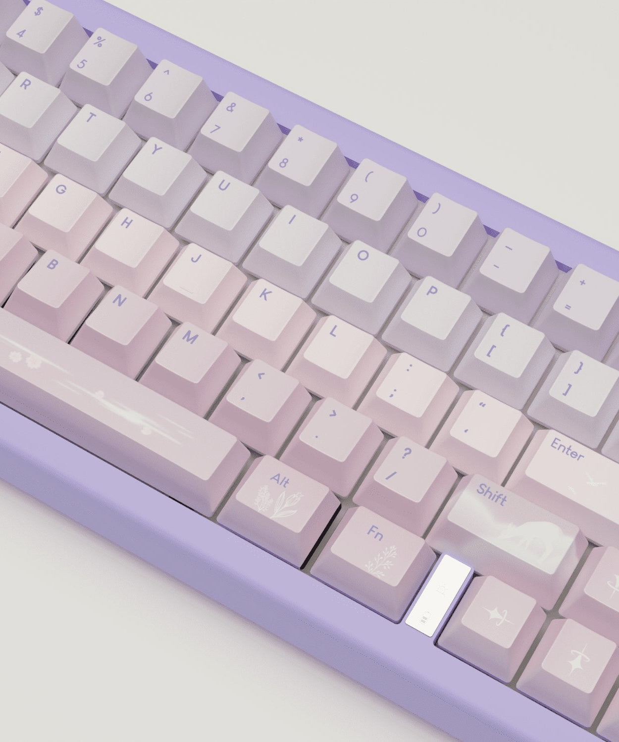 Aesthetic Sky Design Keycaps and Mechanical Keyboard