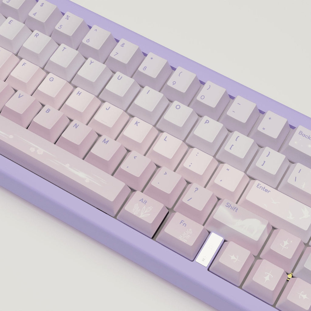 Aesthetic Sky Design Keycaps and Mechanical Keyboard
