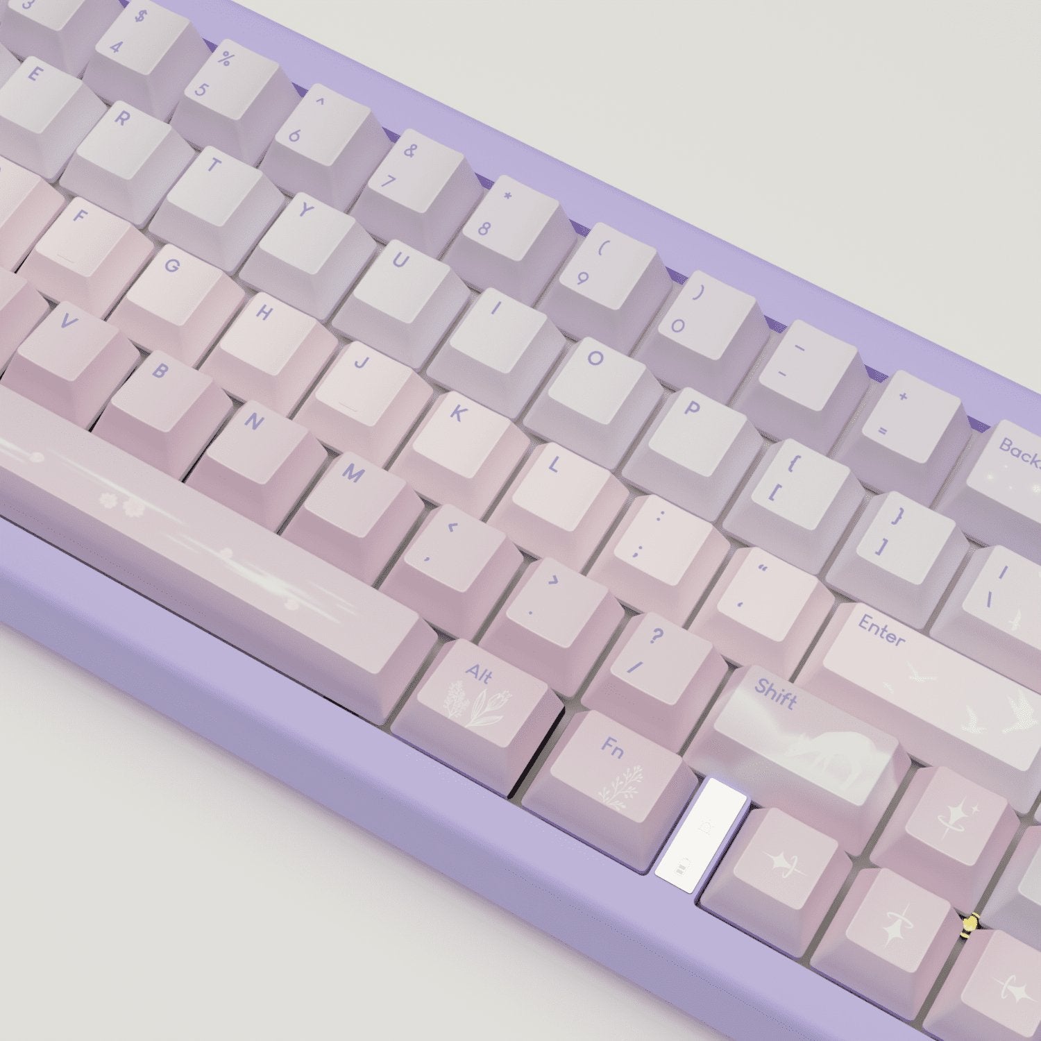 Aesthetic Sky Design Keycaps and Mechanical Keyboard