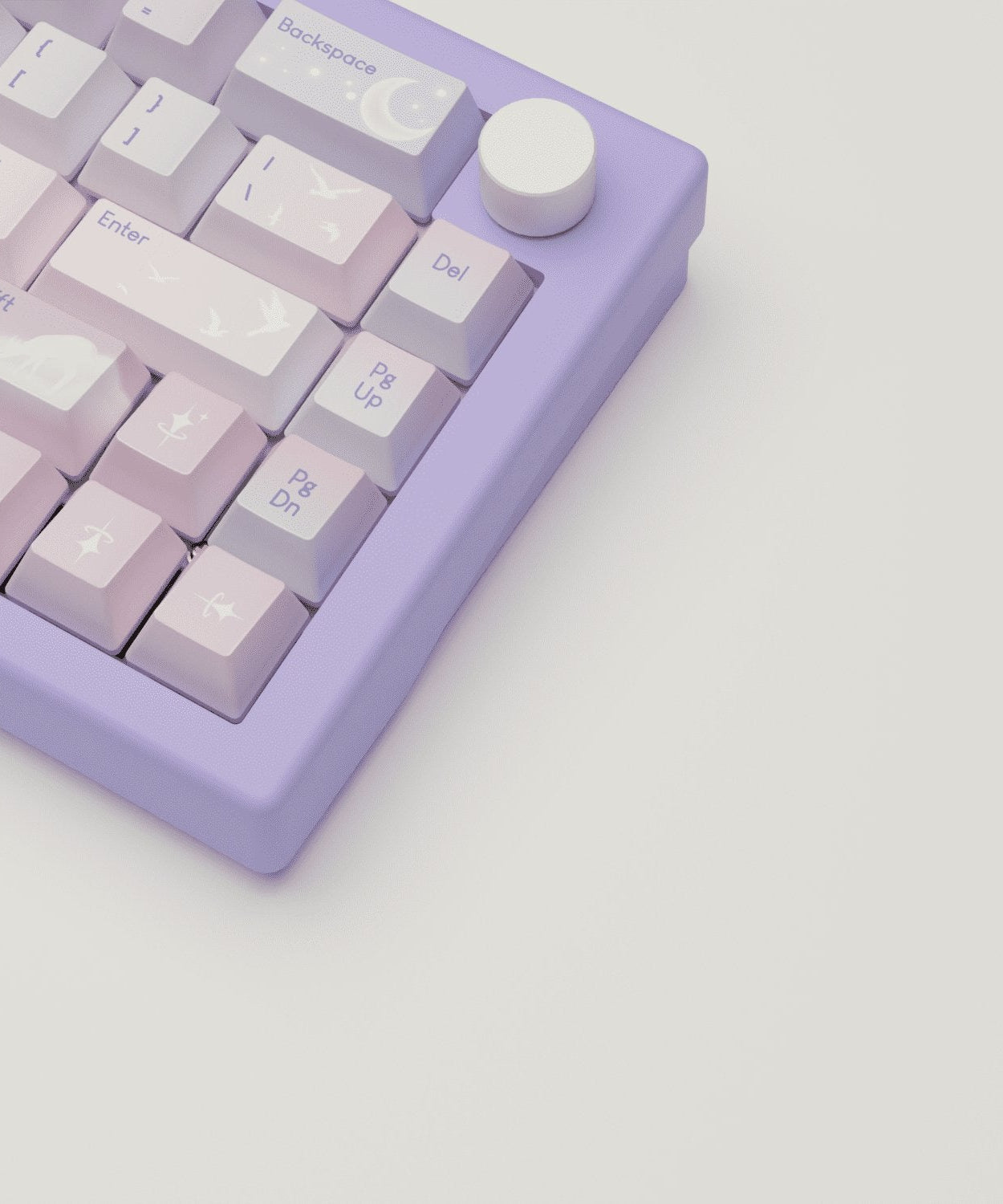 Aesthetic Sky Design Keycaps and Mechanical Keyboard