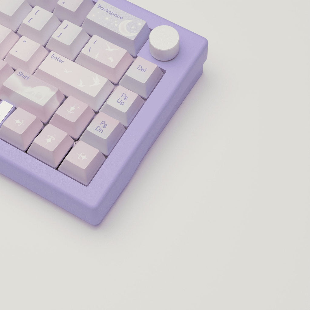 Aesthetic Sky Design Keycaps and Mechanical Keyboard