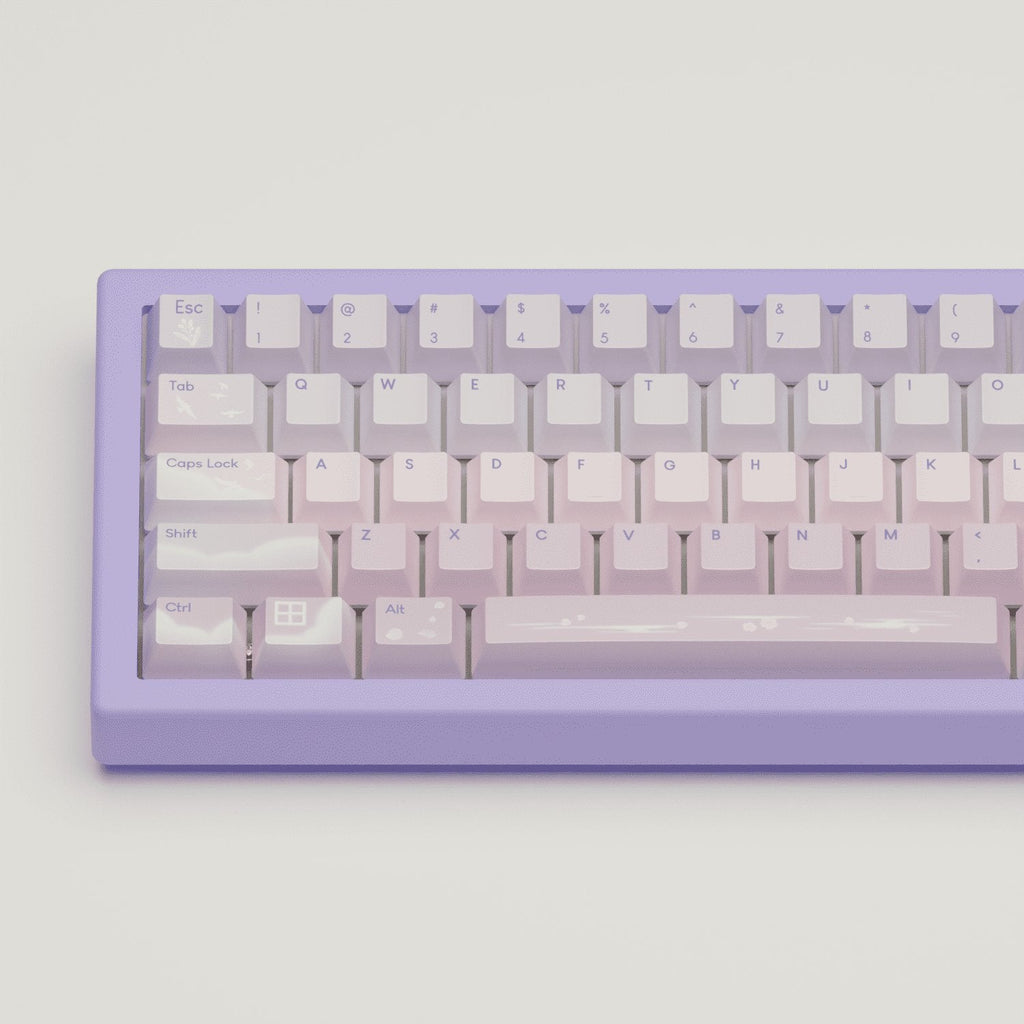 Aesthetic Sky Design Keycaps and Mechanical Keyboard
