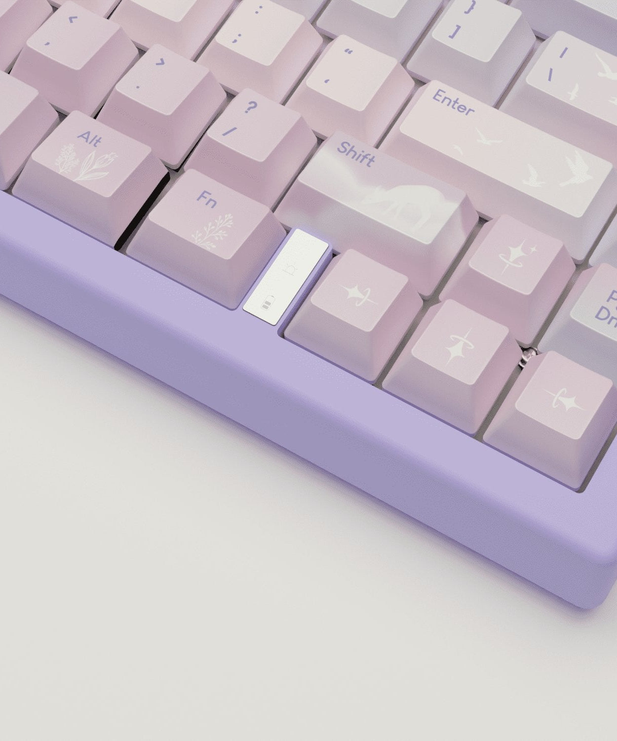 Aesthetic Sky Design Keycaps and Mechanical Keyboard