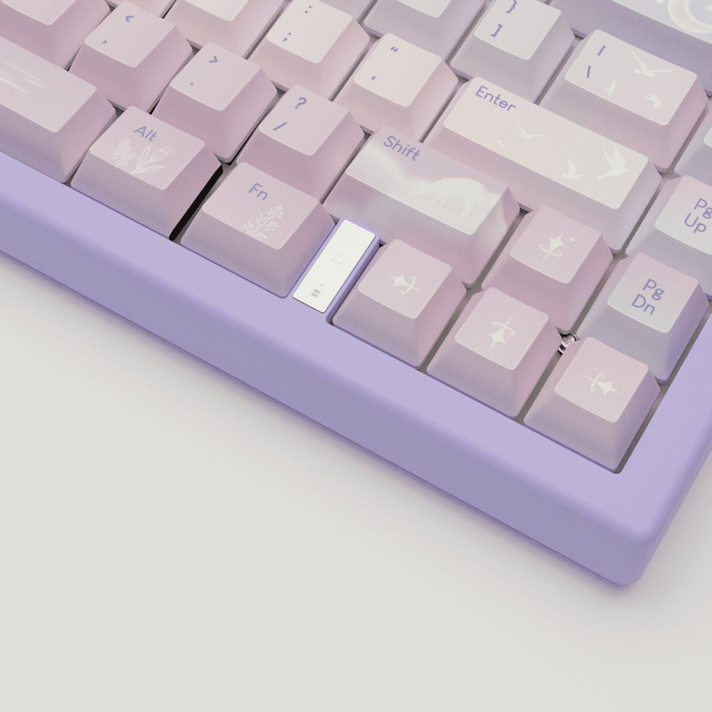 Aesthetic Sky Design Keycaps and Mechanical Keyboard