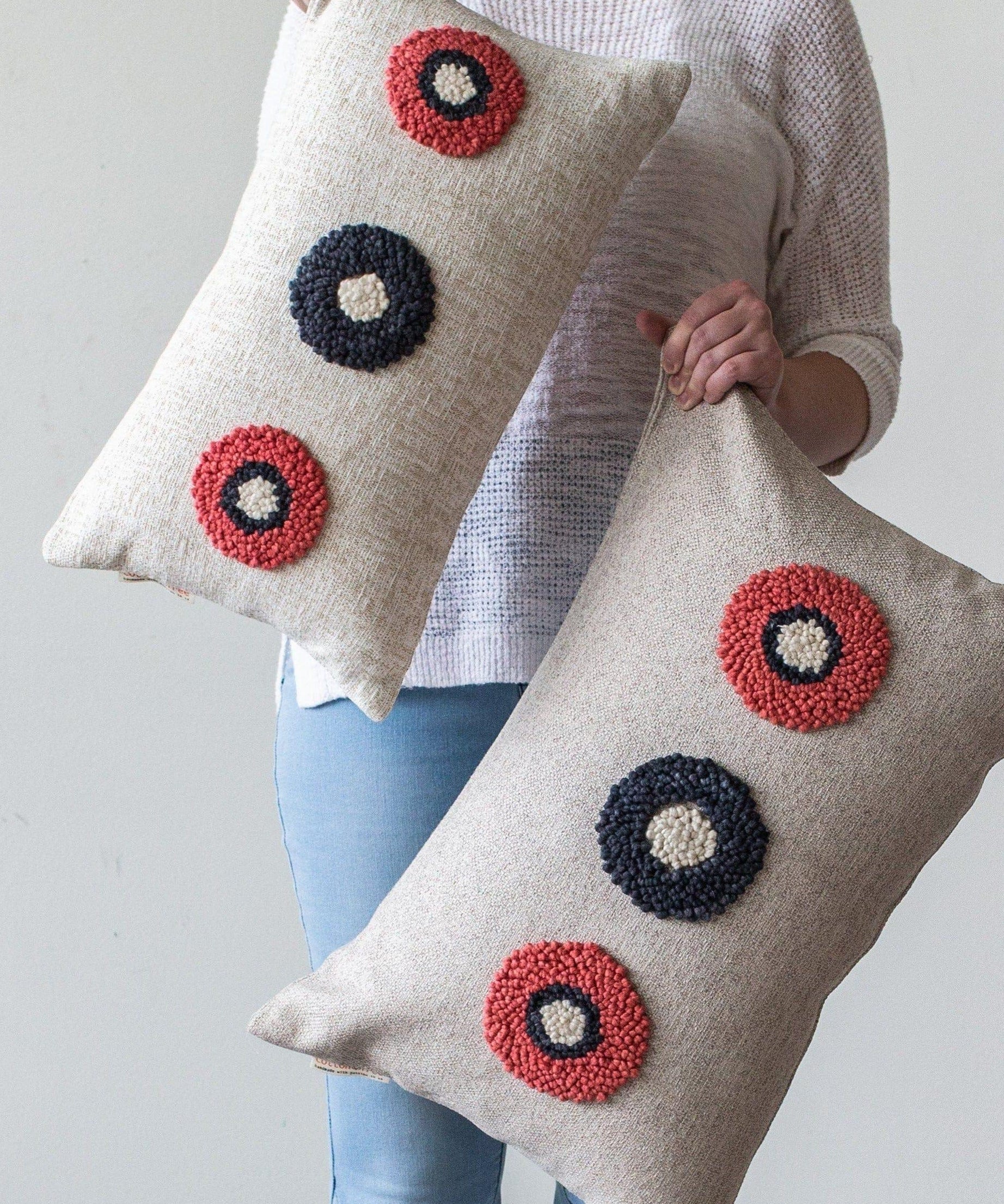 AfriScandi Circles Throw Pillow
