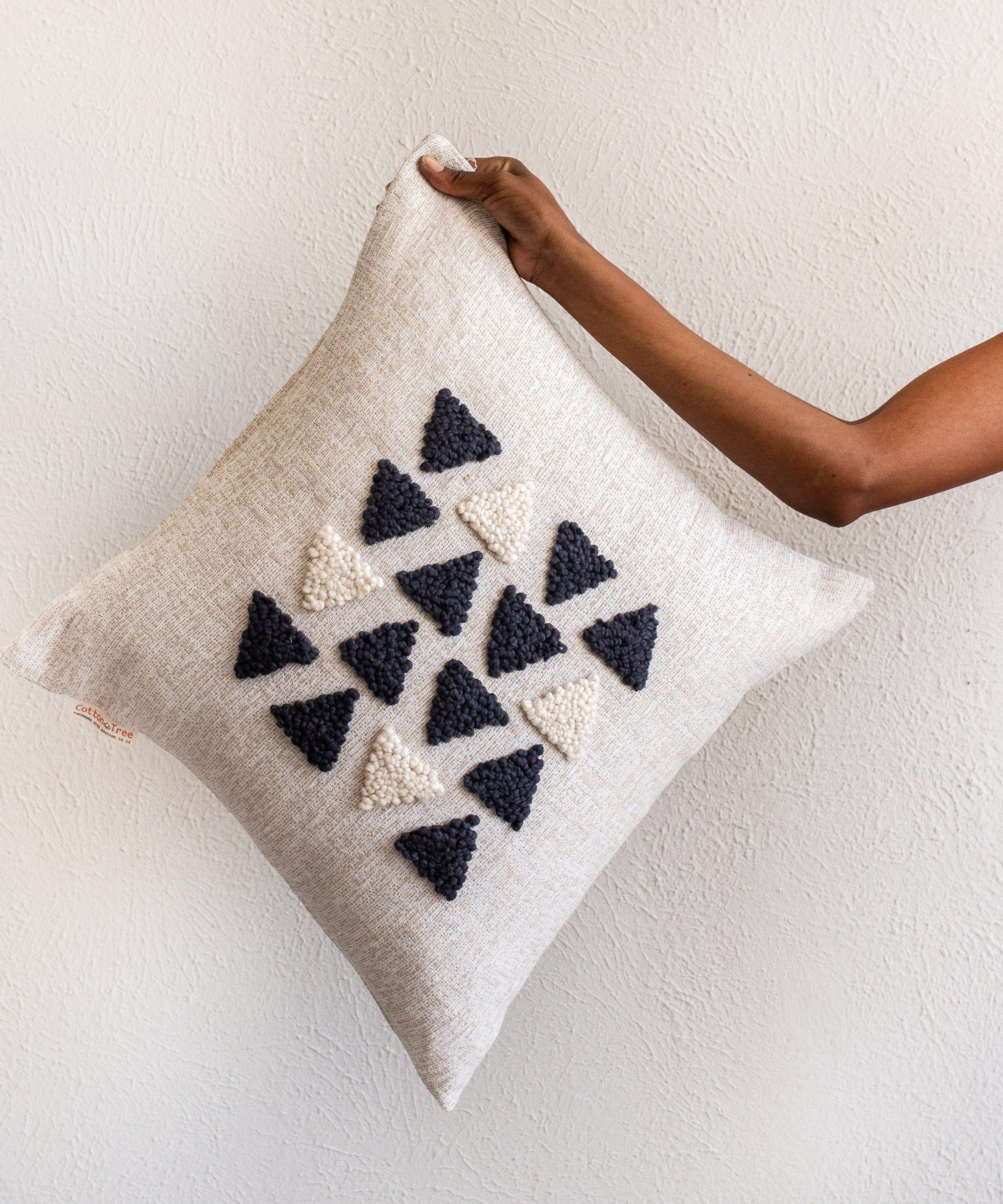 AfriScandi Harvest Wool + Cotton Throw Pillow