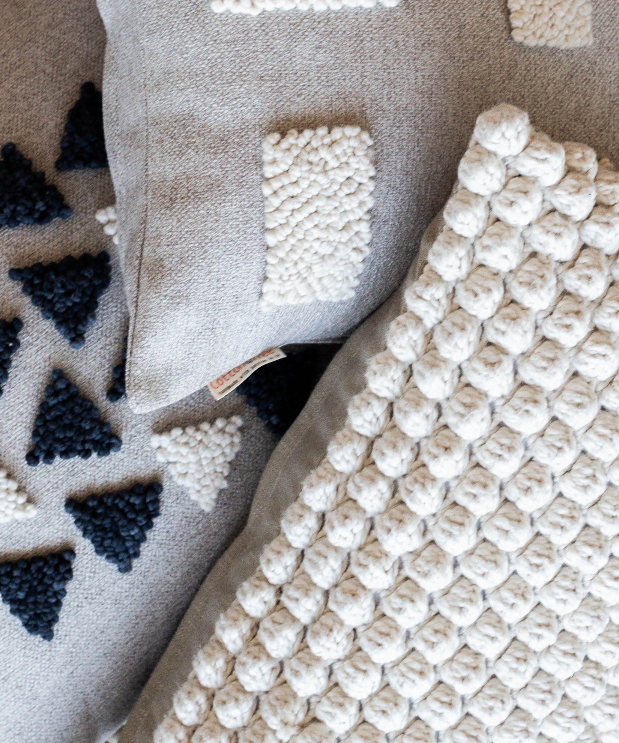 AfriScandi Harvest Wool + Cotton Throw Pillow