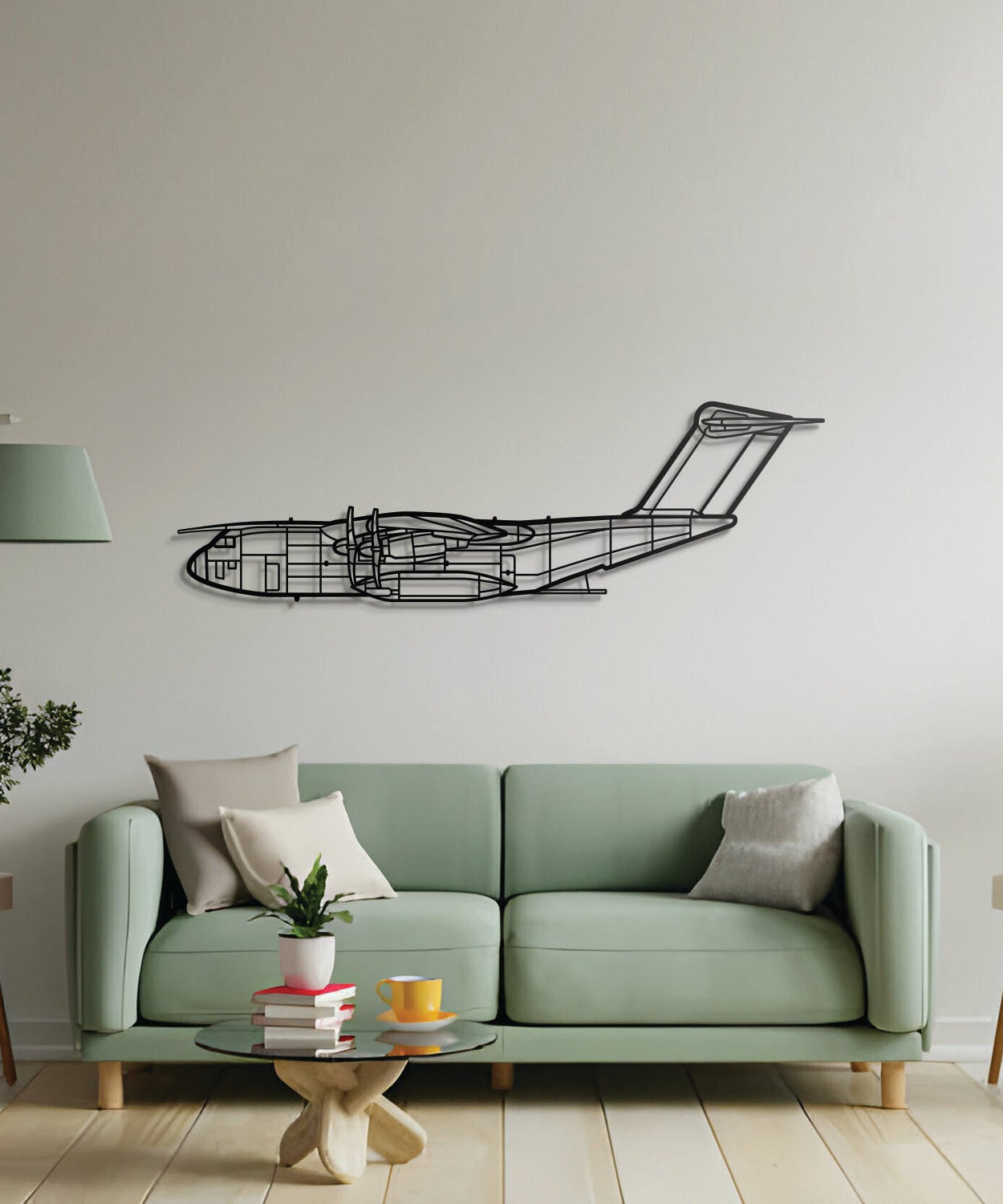 A400M Atlas Metallflugzeug Wandkunst - NCP0256