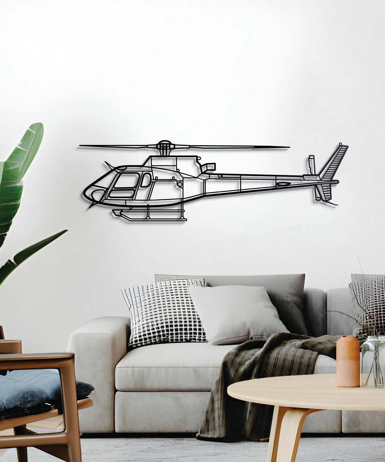 AS 350 B3 Wandkunst aus Metall – NCP0028
