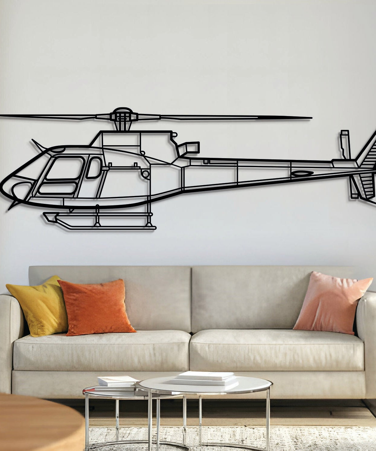 AS 350 B3 Wandkunst aus Metall – NCP0028