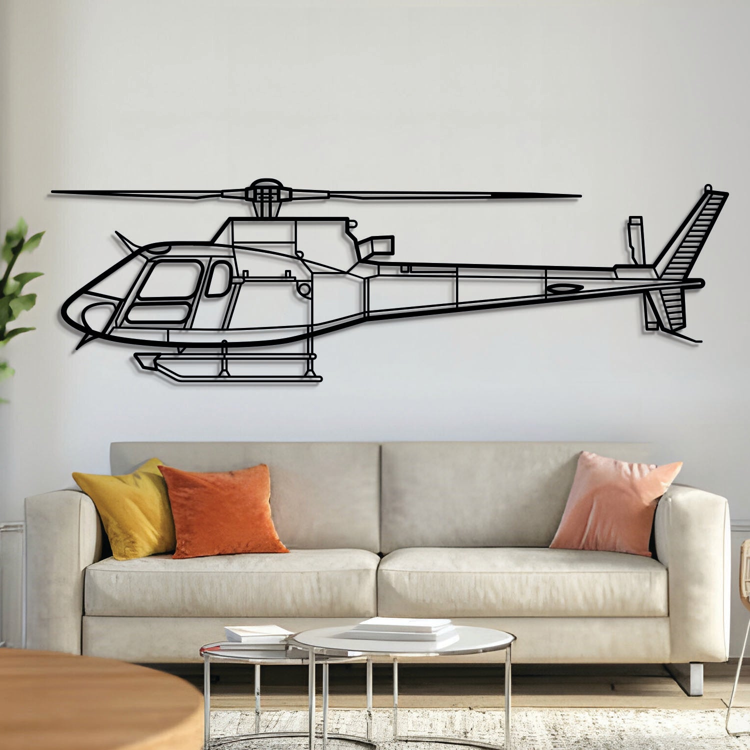 AS 350 B3 Wandkunst aus Metall – NCP0028