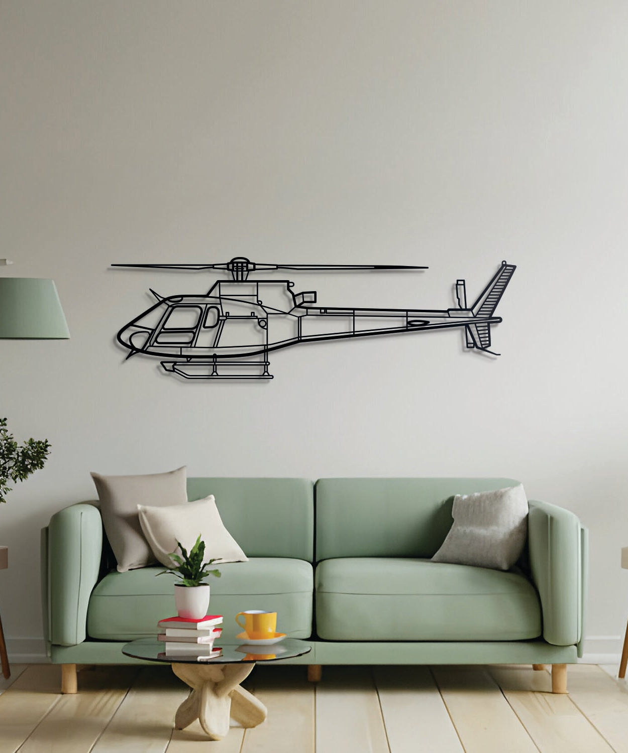 AS 350 B3 Wandkunst aus Metall – NCP0028