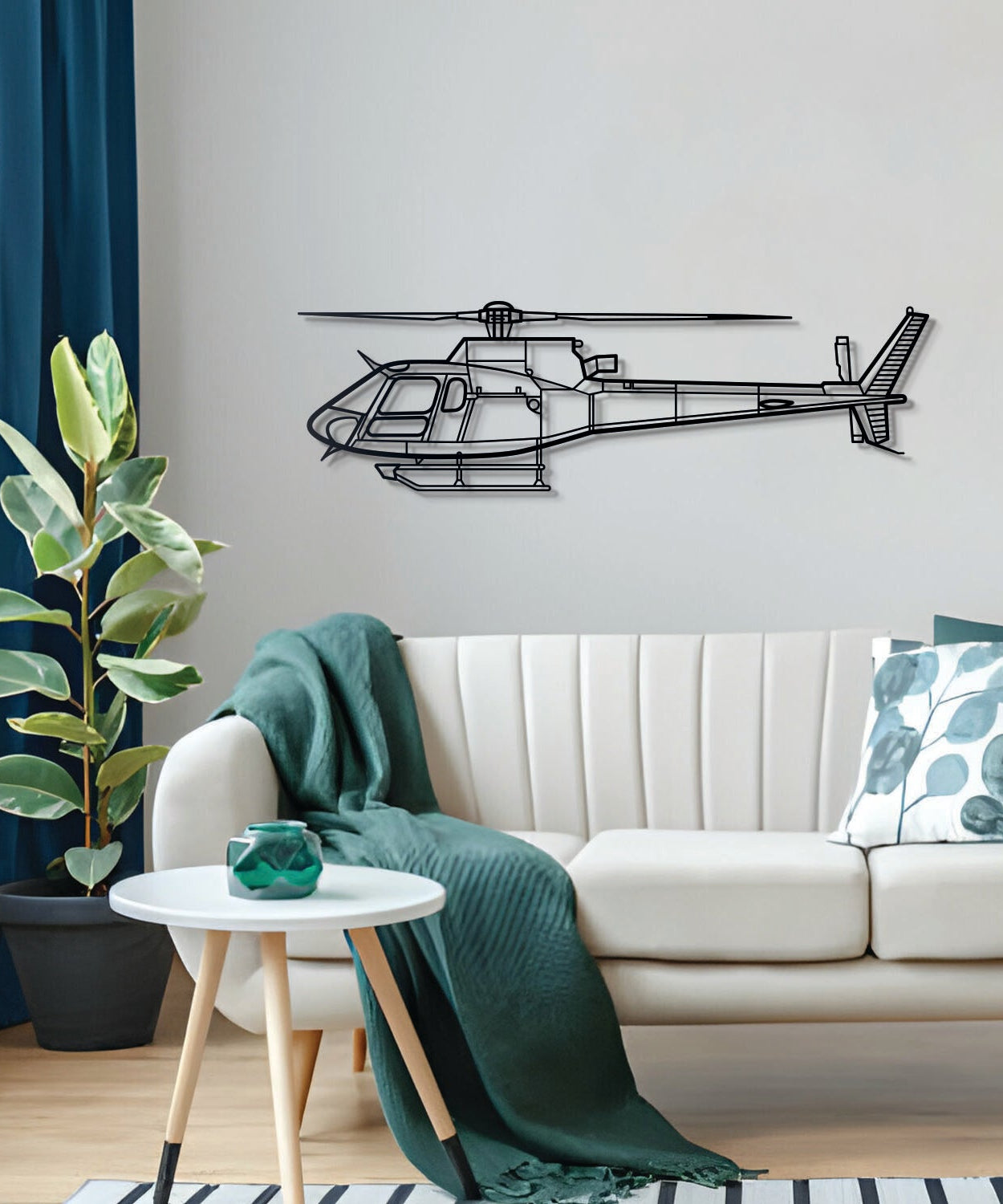AS 350 B3 Wandkunst aus Metall – NCP0028