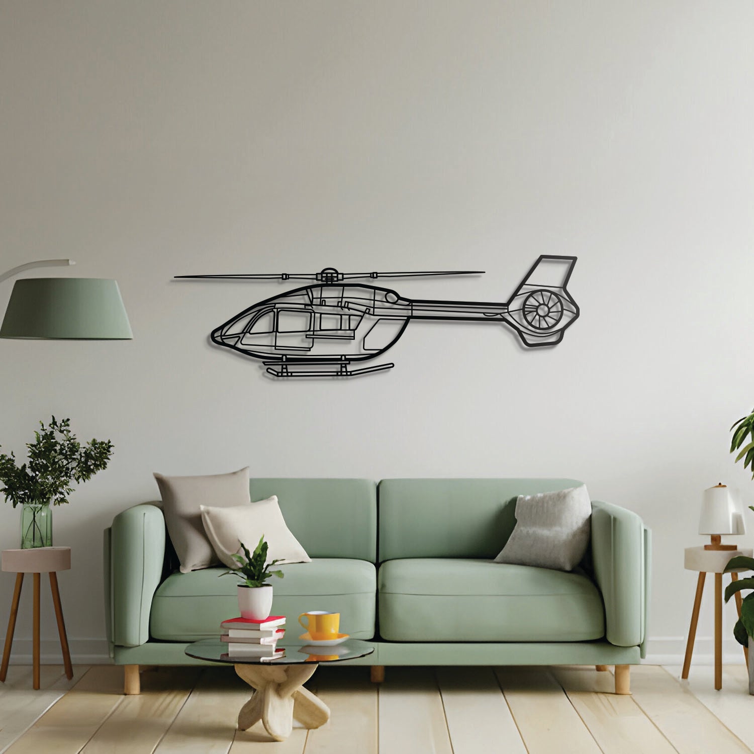 H145 Metal Aircraft Wall Art - NCP0094