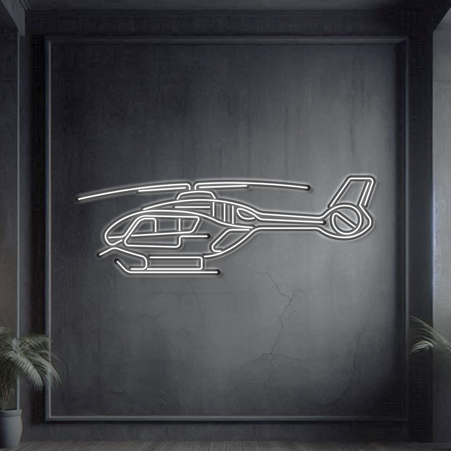 Juno HT1 Metall-Neon-Flugzeug Wandkunst – NCN0051
