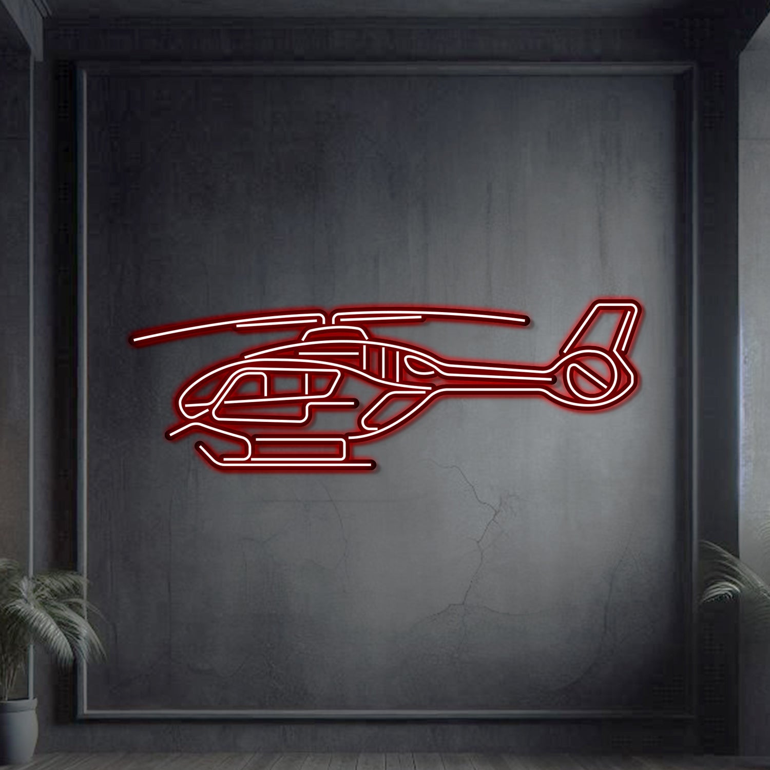 Juno HT1 Metall-Neon-Flugzeug Wandkunst – NCN0051
