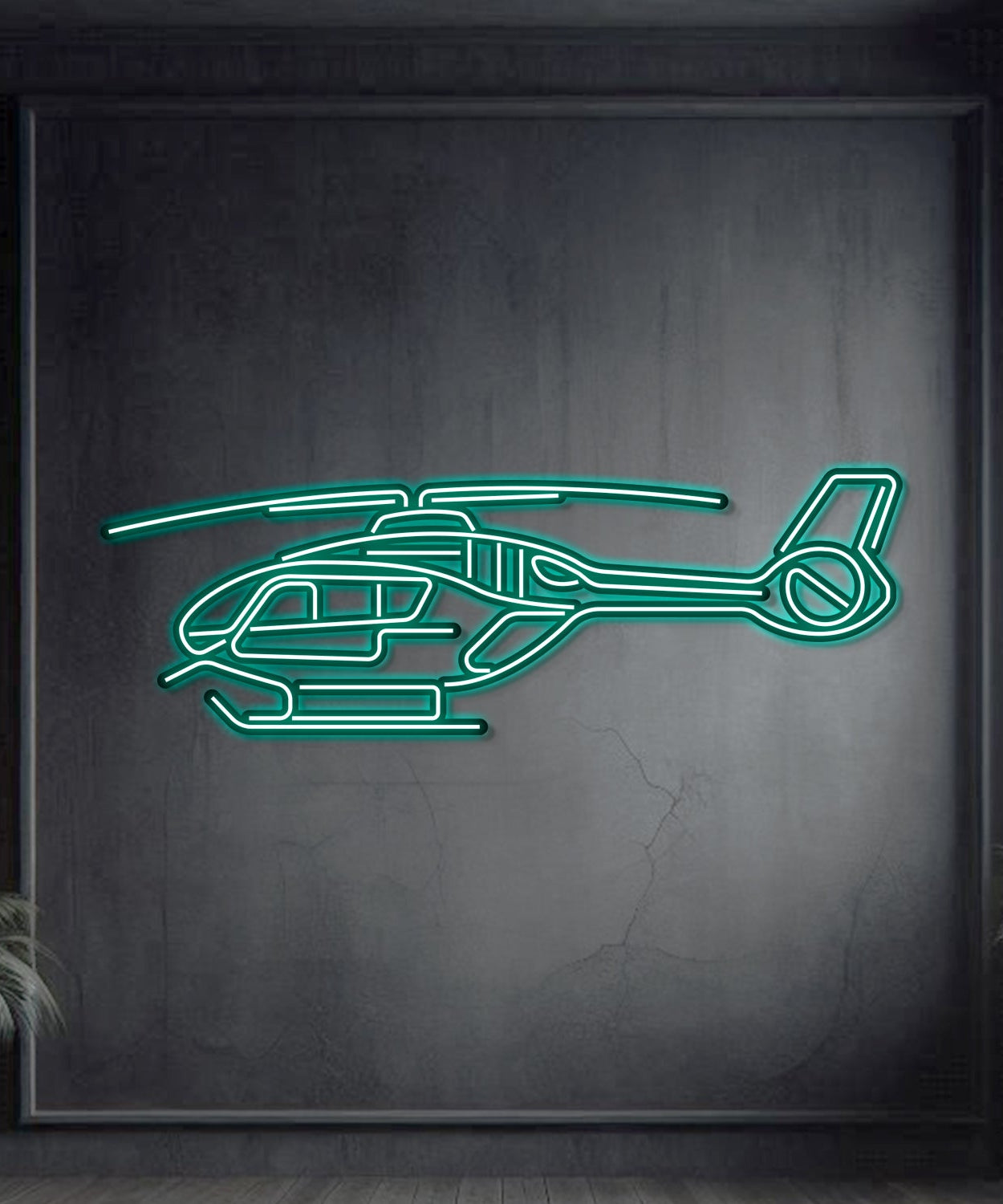 Juno HT1 Metall-Neon-Flugzeug Wandkunst – NCN0051
