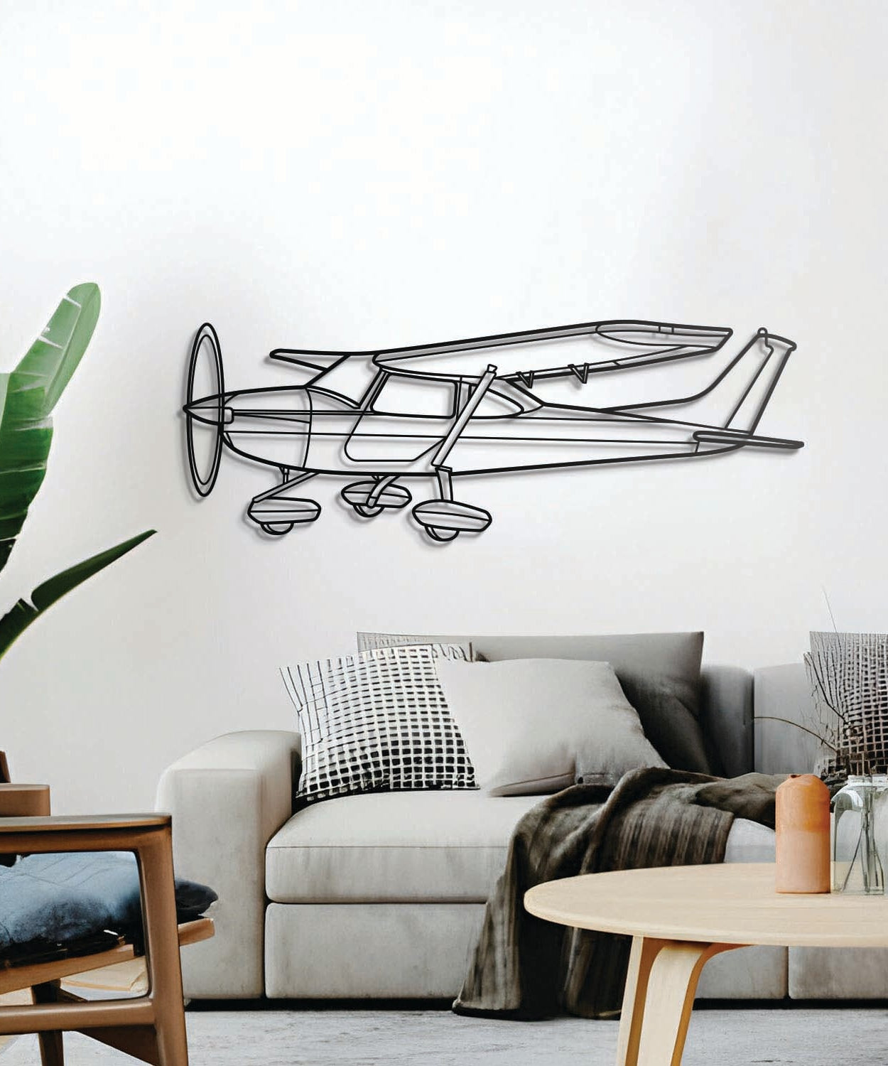 Skylane UL Winkel Metall Flugzeug Wandkunst - NCP0493