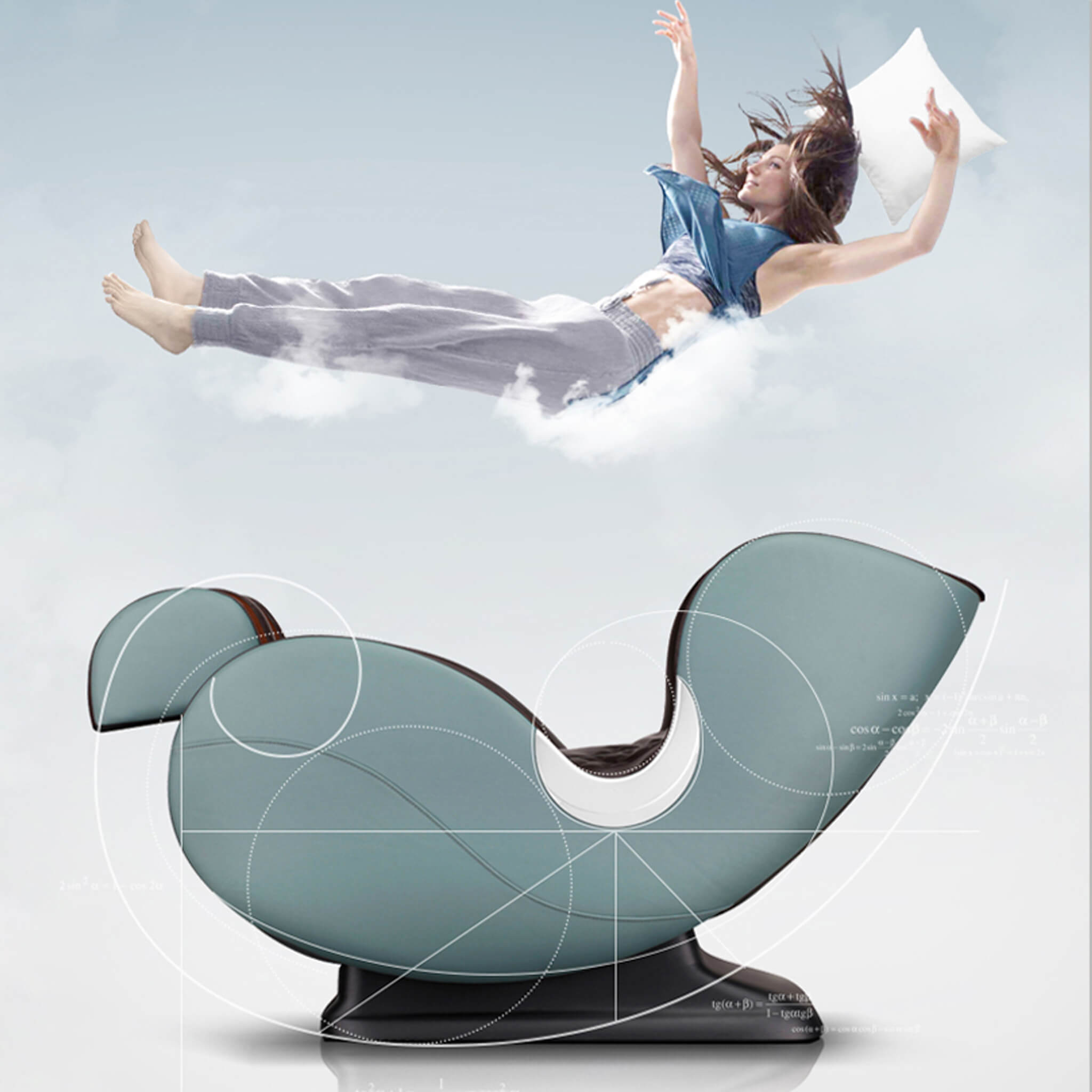 Airvana Luxe SL-Track Full-Body Zero-Gravity Massage Chair Recliner With Shiatsu & Bluetooth Speaker [GR8526] (SAK57394)
