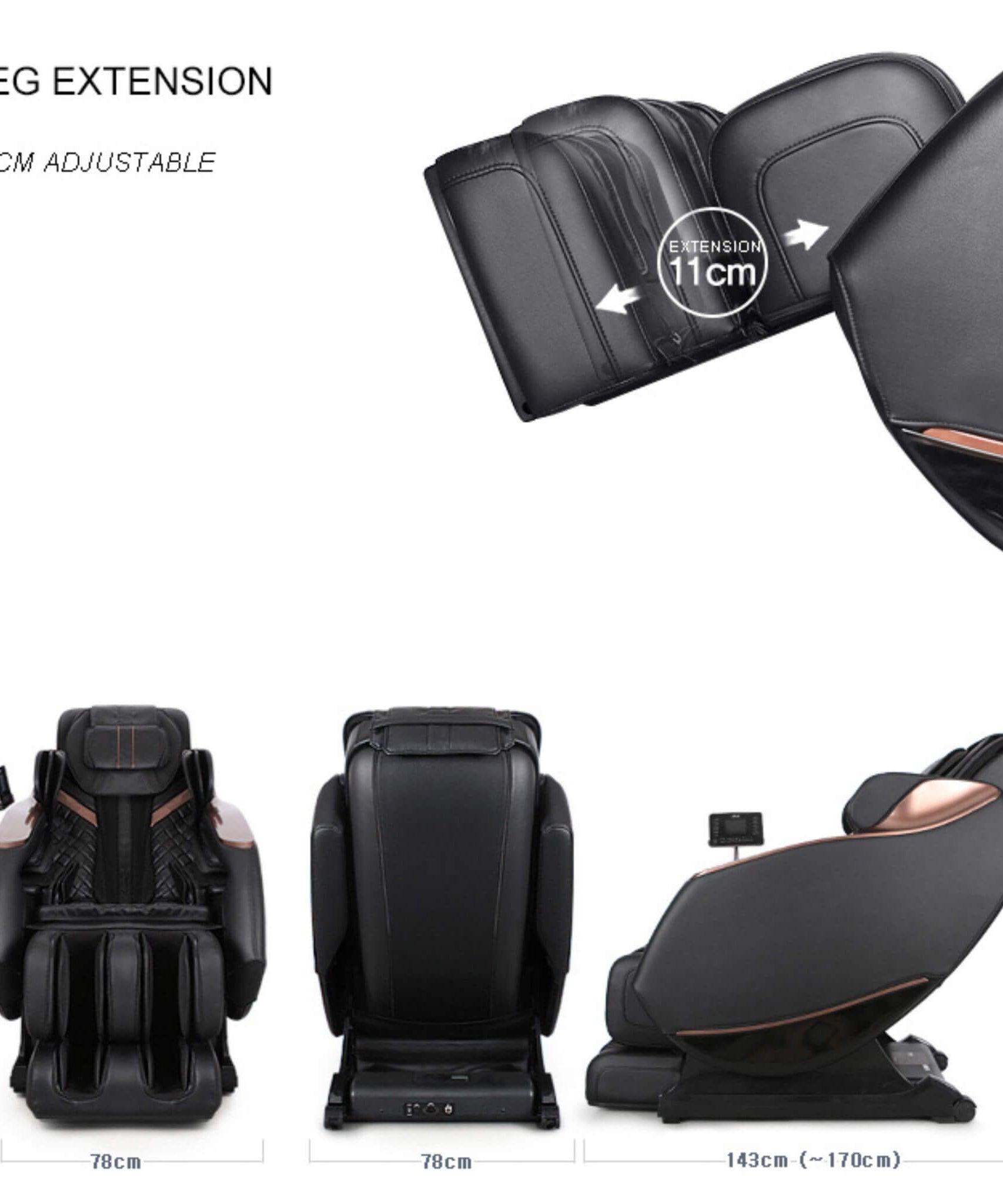 Airvana Zenith Full Body Zero-Gravity Shiatsu Massage Chair With Heat And Voice Control (SAK93154)