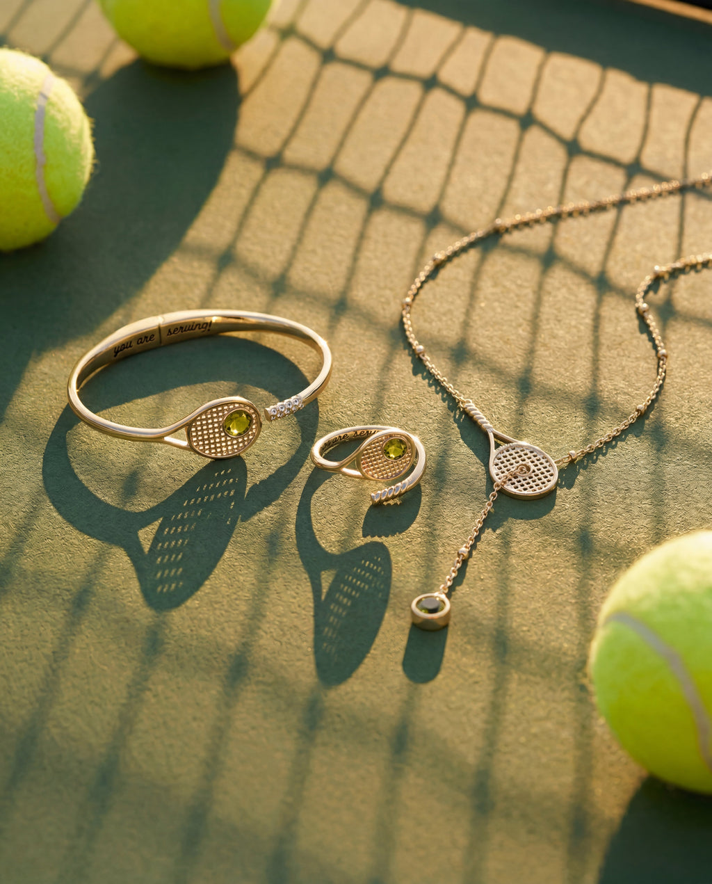 Tennis Racket Y-Necklace