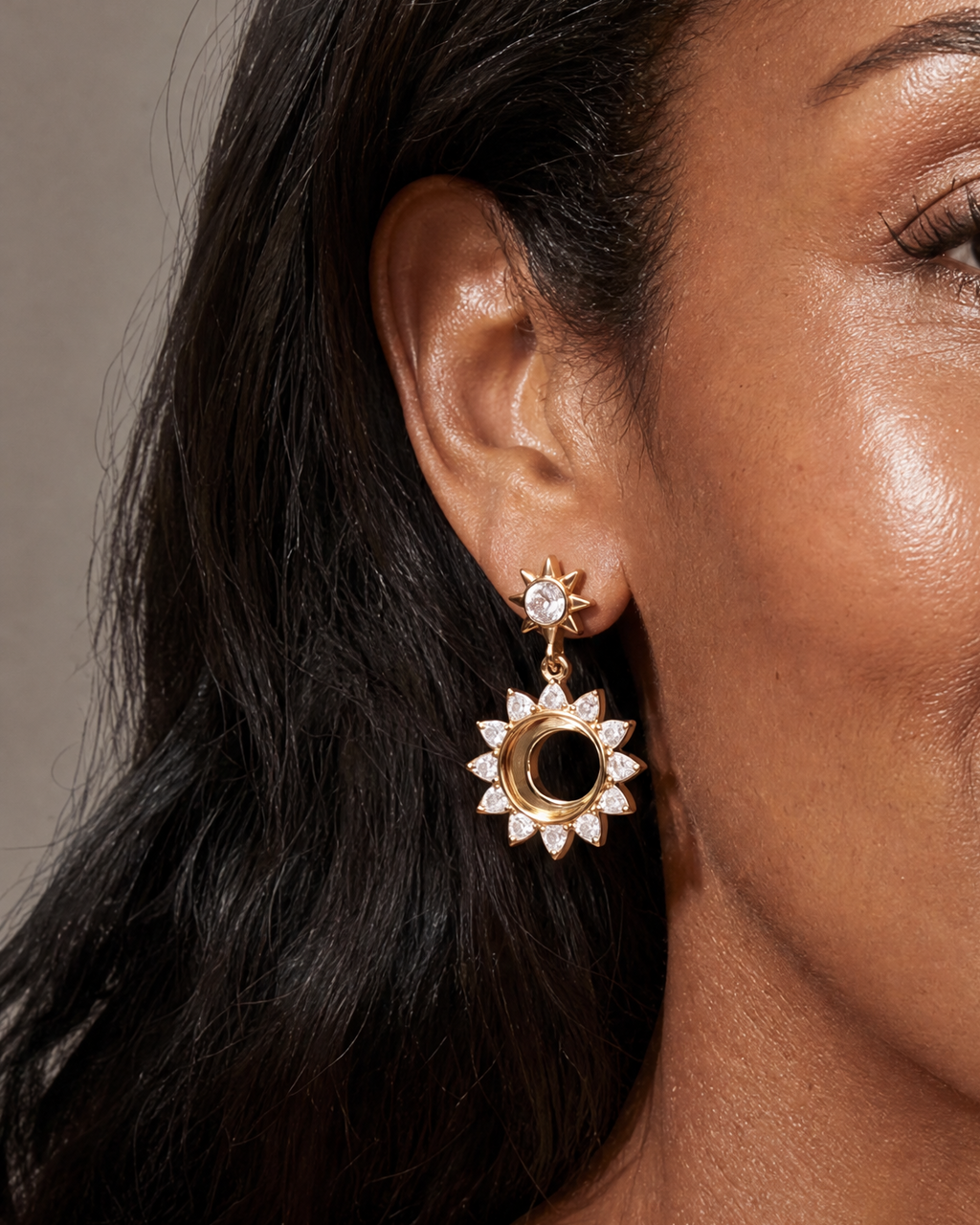 Crystal Celestial Drop Earrings