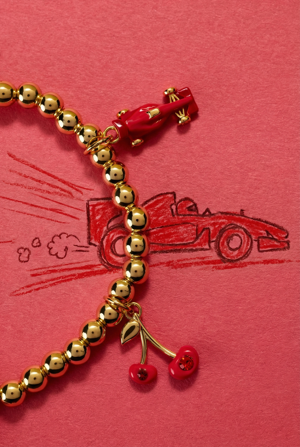 Crayola Fan Favorites Scarlet Charm Stretch Bracelet