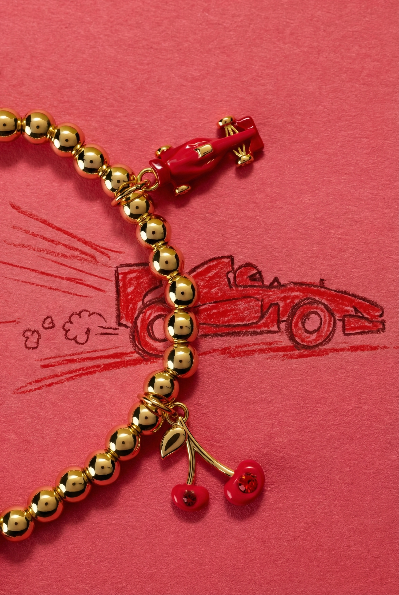 Crayola Fan Favorites Scarlet Charm Stretch Bracelet