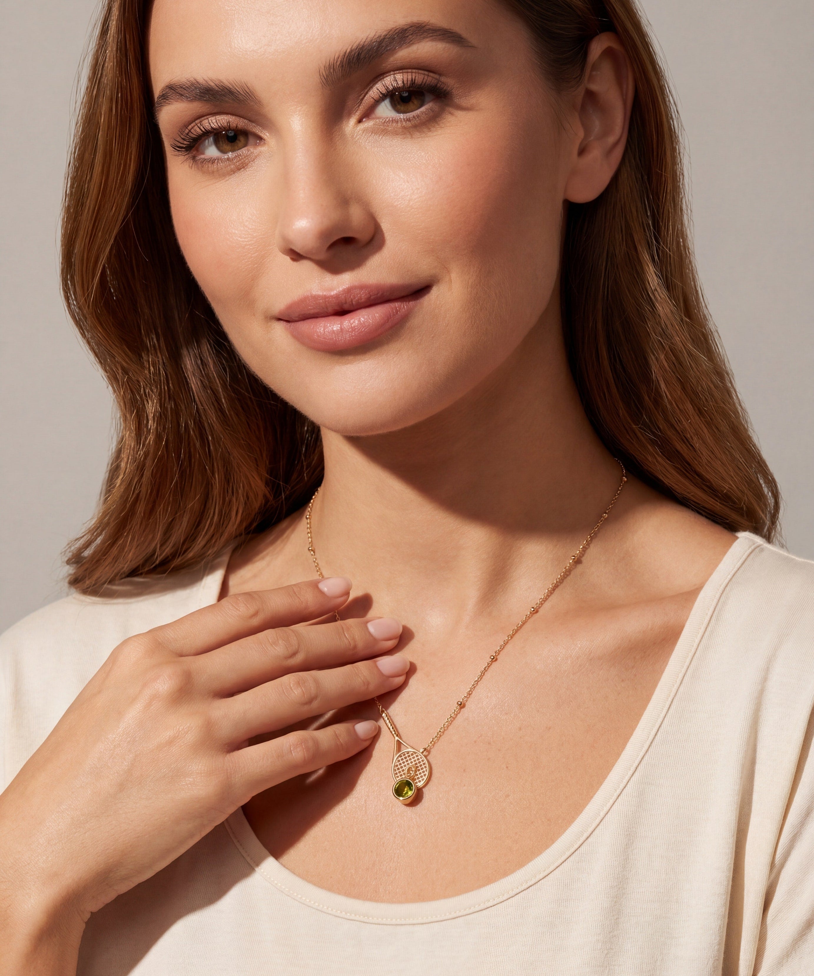 Tennis Racket Y-Necklace