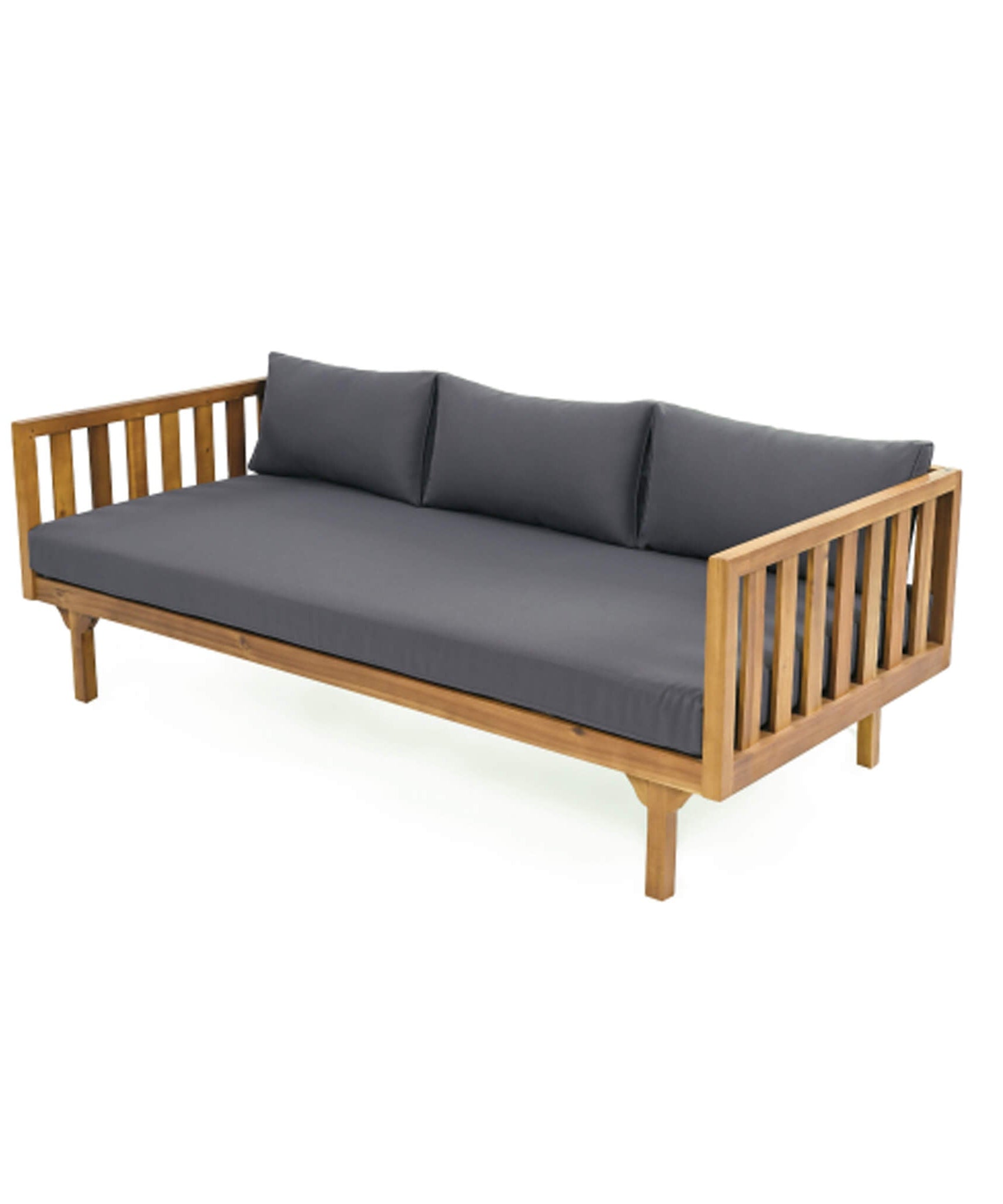 Alora 3-Seater Acacia Wood Daybed Sofa With Water-Resistant Cushions (SAK65773)