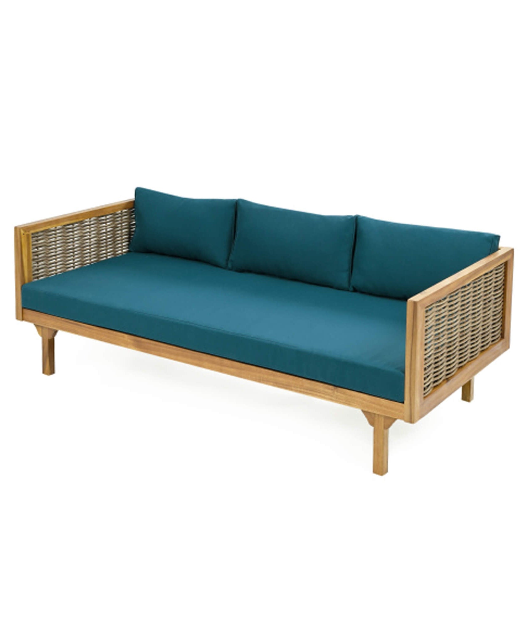 Alora 3-Seater Acacia Wood Daybed Sofa With Water-Resistant Cushions (SAK65773)
