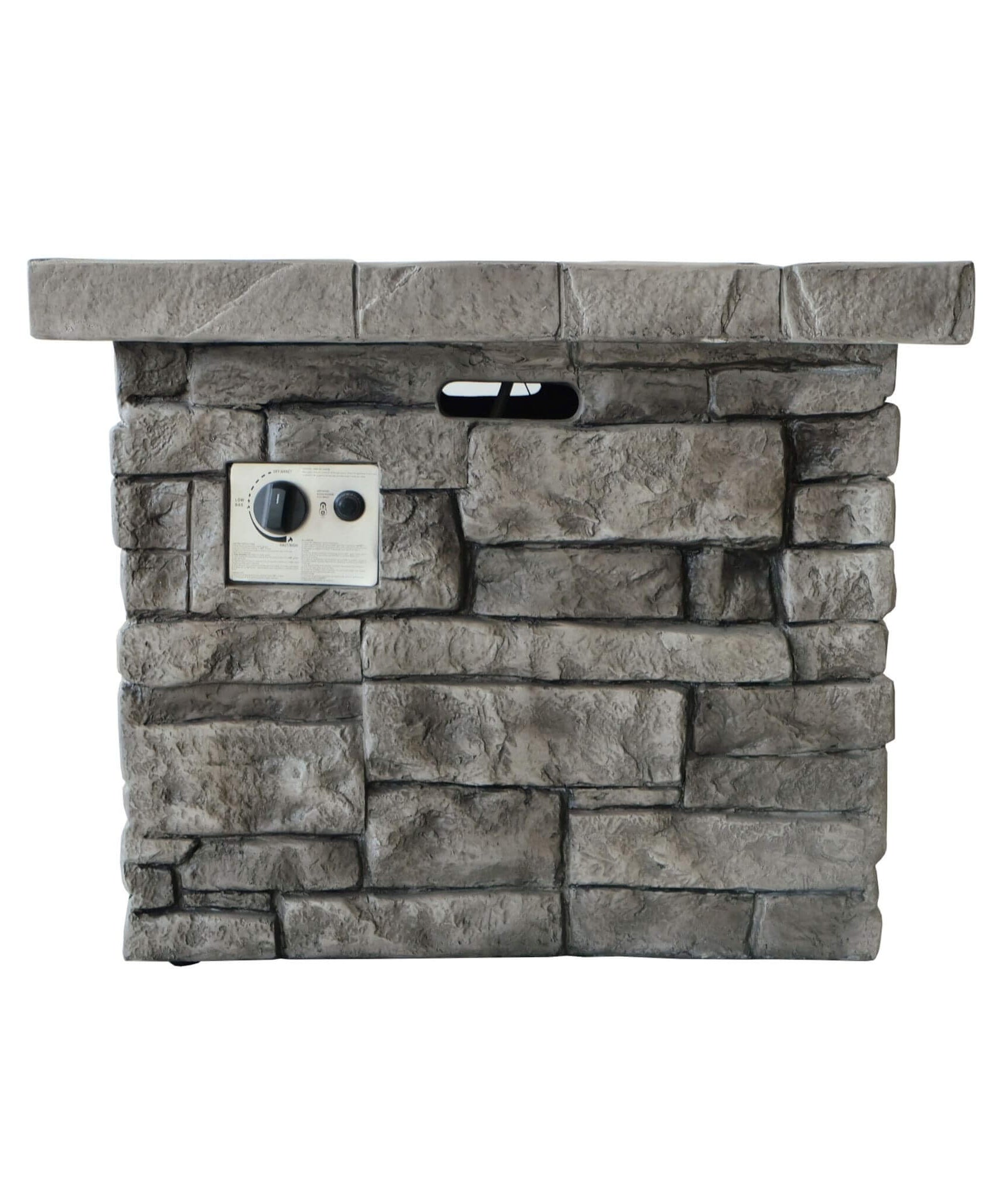 Alora 30-Inch Modern Outdoor 40K BTU Steel Frame Propane Fire Table With Lava Rocks (SAK12756)