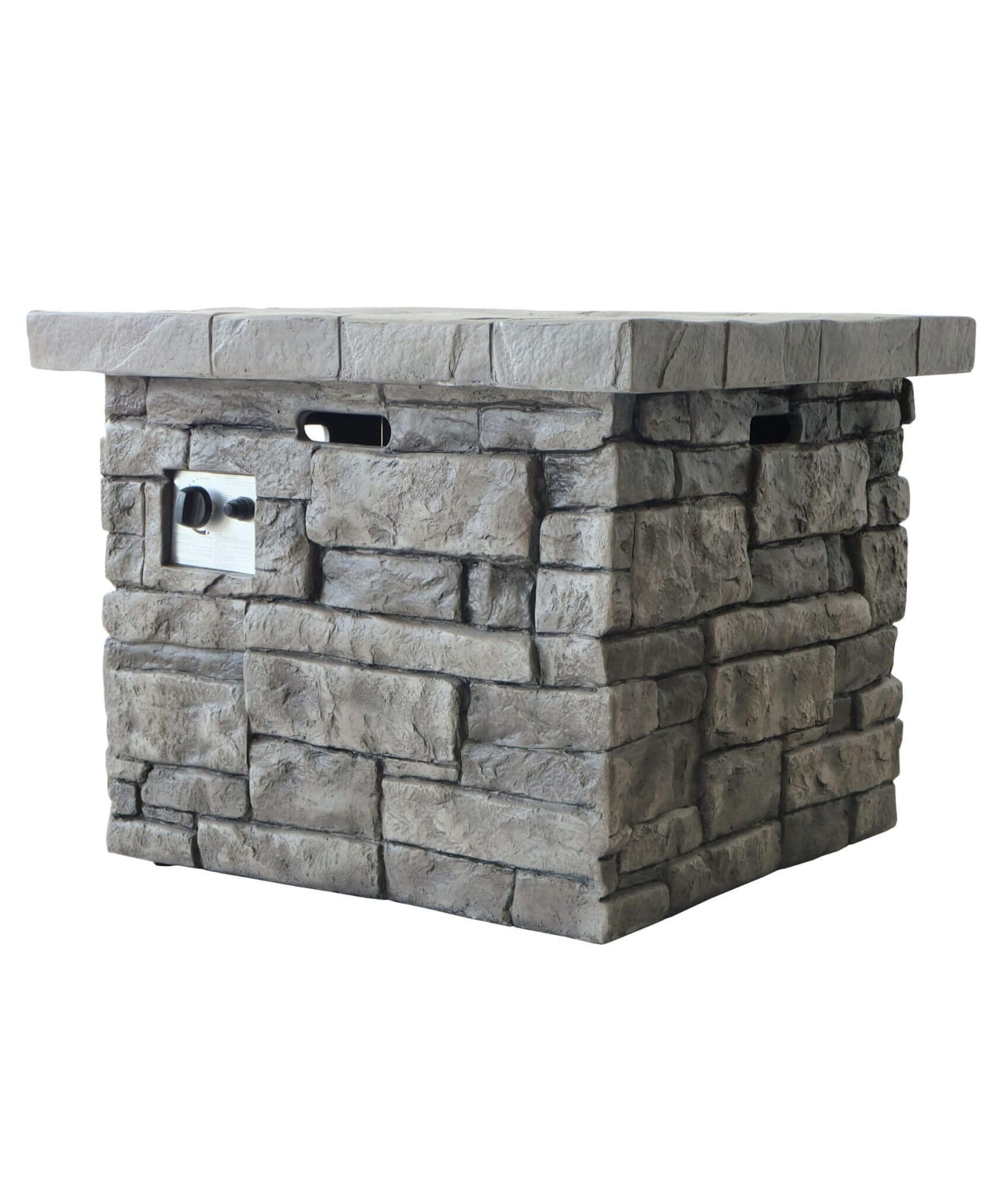 Alora 30-Inch Modern Outdoor 40K BTU Steel Frame Propane Fire Table With Lava Rocks (SAK12756)