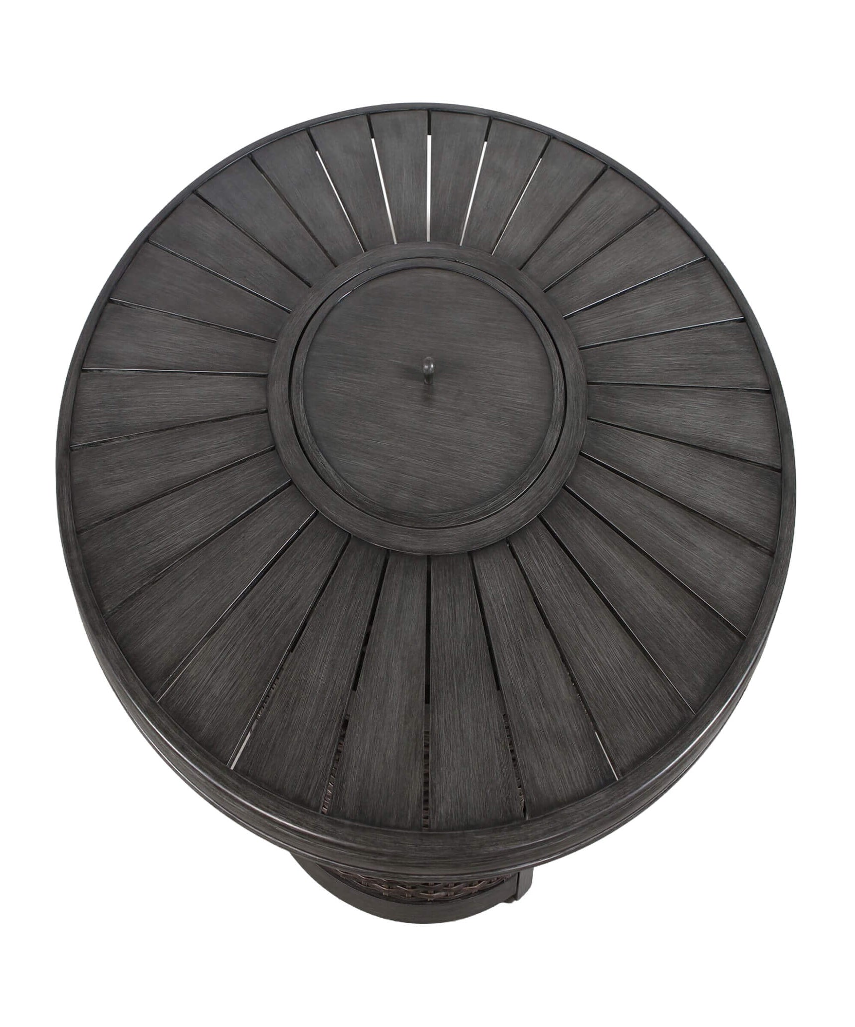 Alora 52-Inch Propane Fire Pit Wicker Table With Aluminum Top (SAK28510)