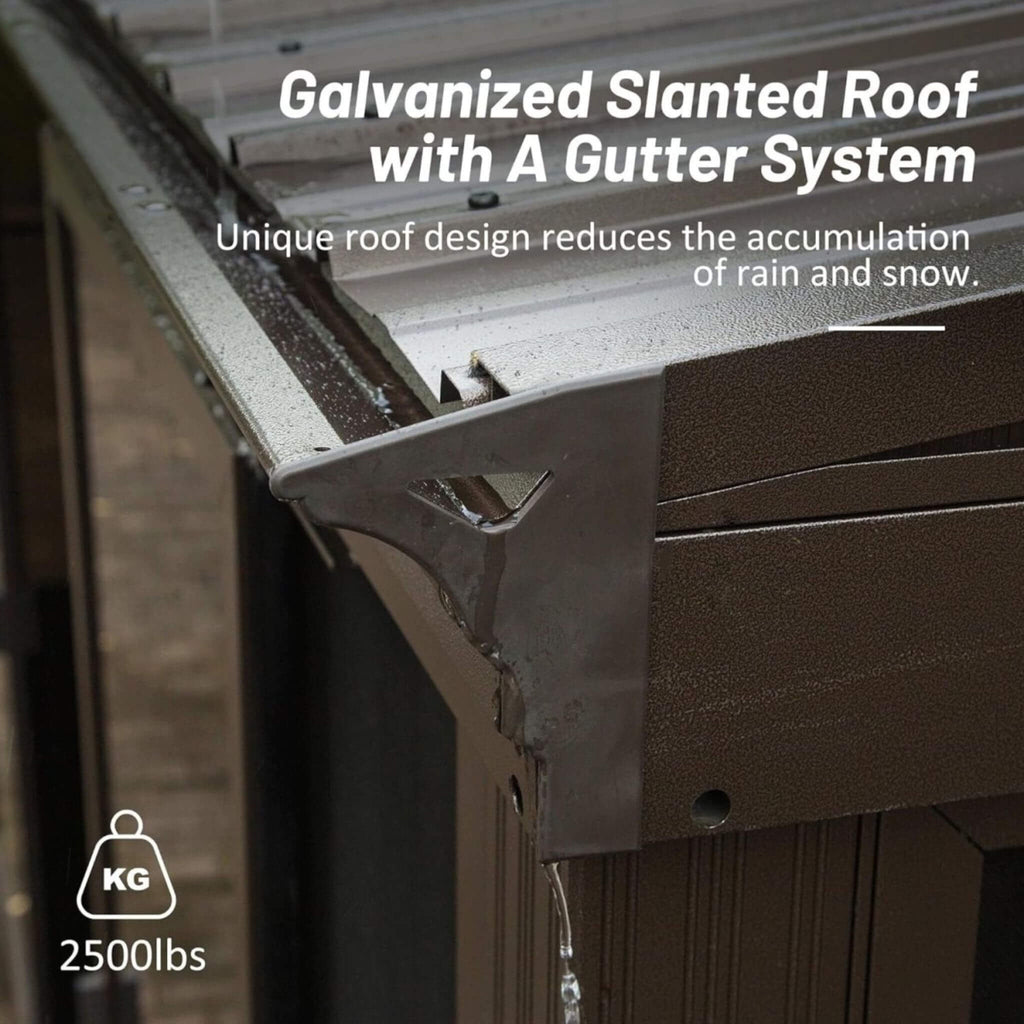 [10X12FT] Alora Atrium Premium Against Wall Mounted Solarium Sunroom With Galvanized Steel Sloping Roof (SAK96375)