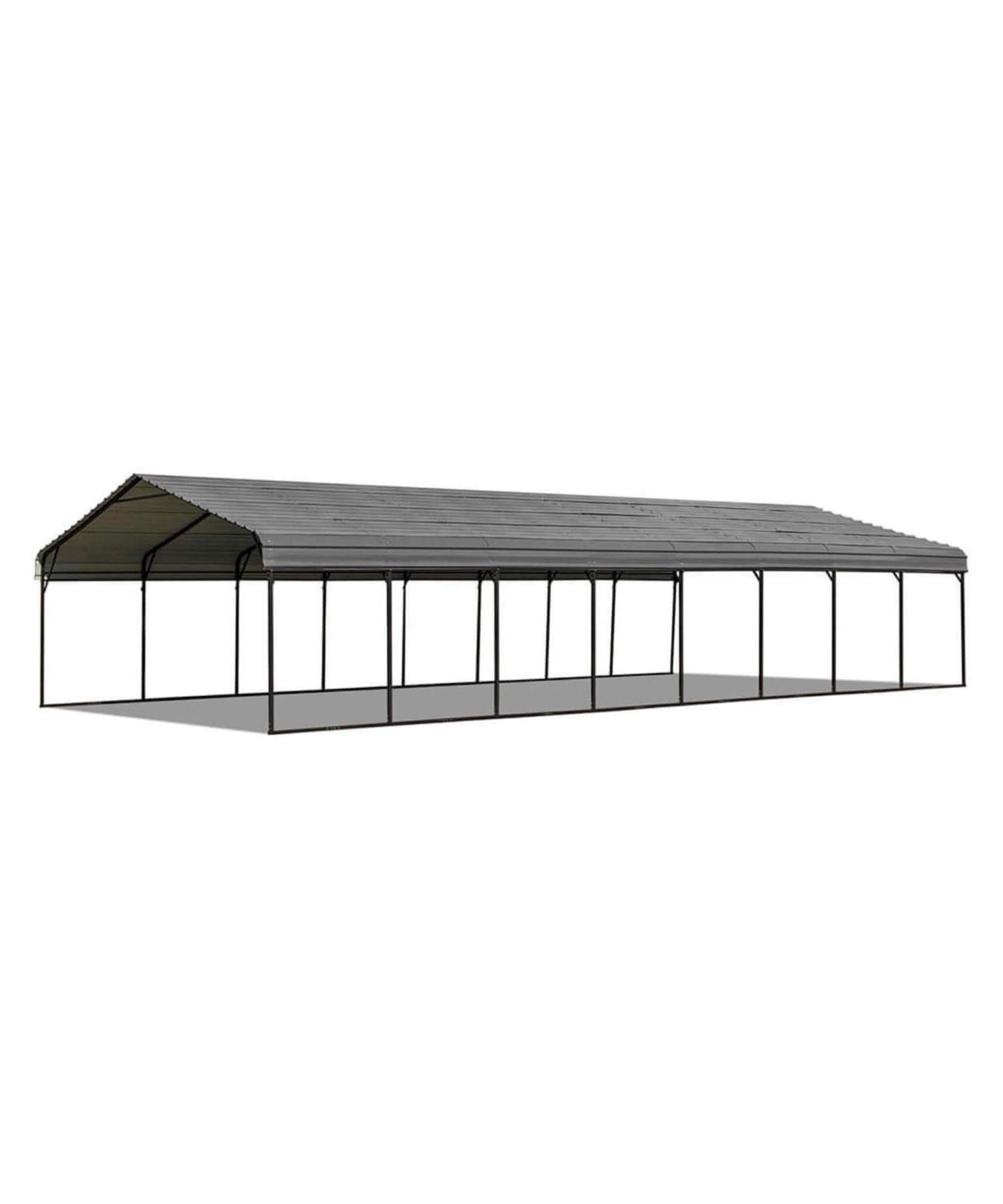 [20X40FT] Alora Extra Large Heavy Duty Four Car Outdoor Metal Carport Canopy For Trucks, Boats And SUVs (SAK29713)