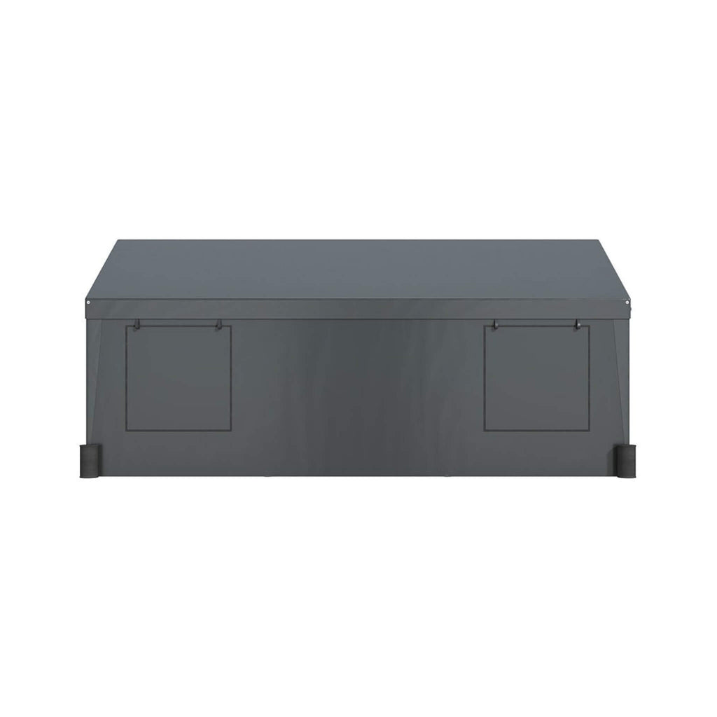 [12X20FT] Alora Heavy-Duty Outdoor Premium Garage Tarp Canopy Shelter W/ Removable Sidewalls (SAK94615)