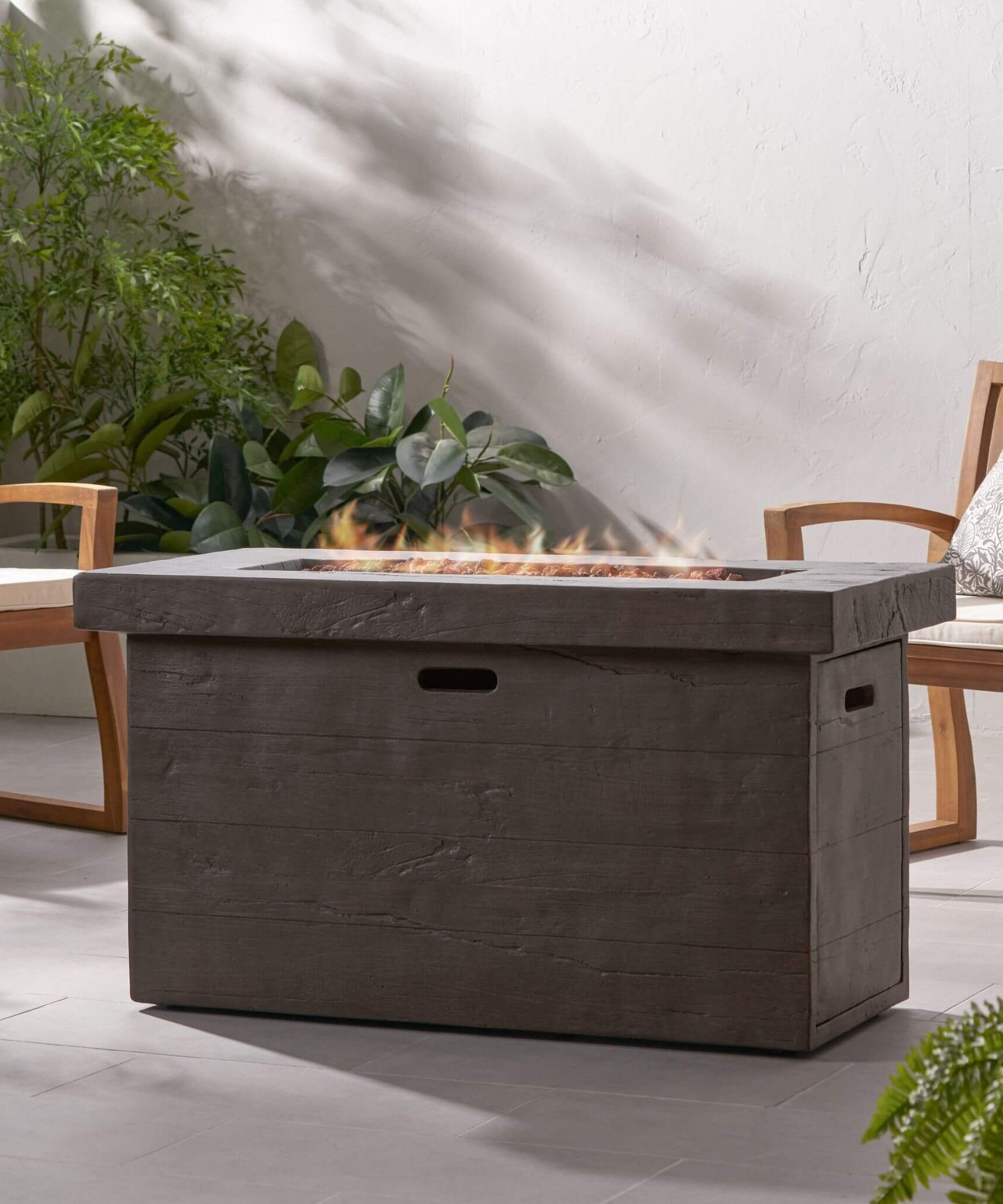 Alora Luxury 45-Inch 50K BTU Rectangular MGO LP Fire Pit (SAK63874)