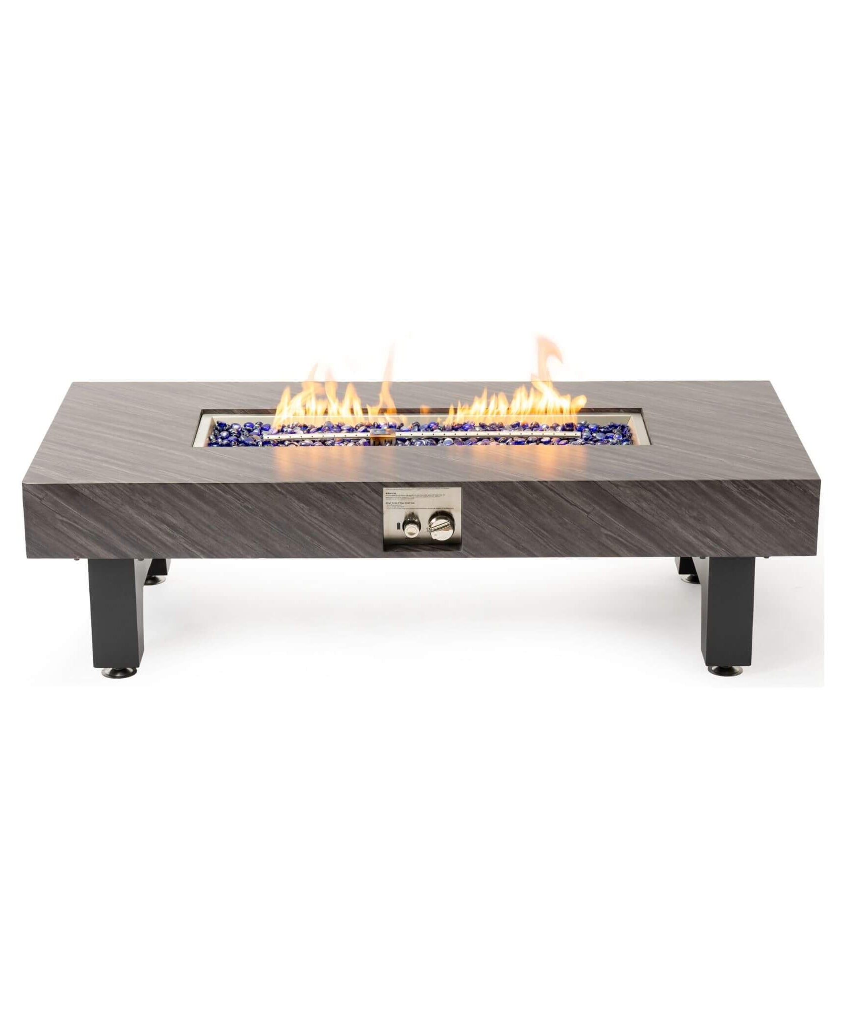 Alora 54-Inch Modern Outdoor Propane Fire Pit Table With Waterproof Cover (SAK42628)
