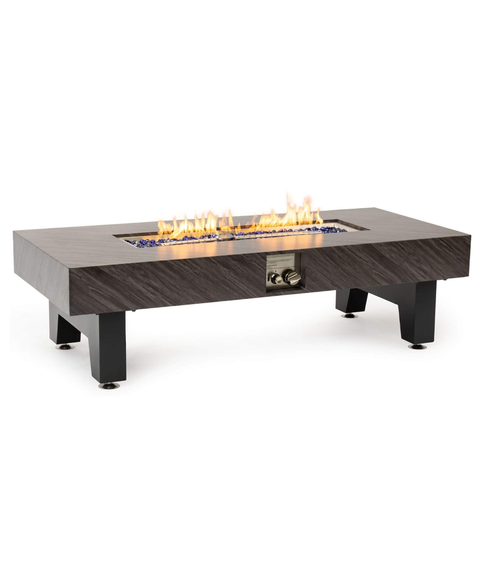 Alora 54-Inch Modern Outdoor Propane Fire Pit Table With Waterproof Cover (SAK42628)