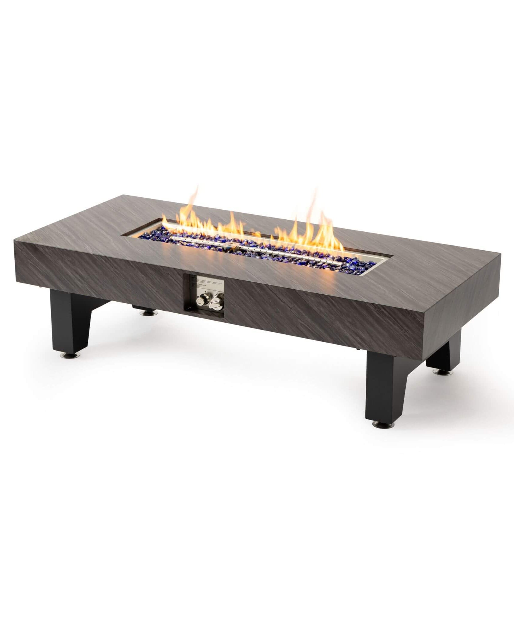 Alora 54-Inch Modern Outdoor Propane Fire Pit Table With Waterproof Cover (SAK42628)