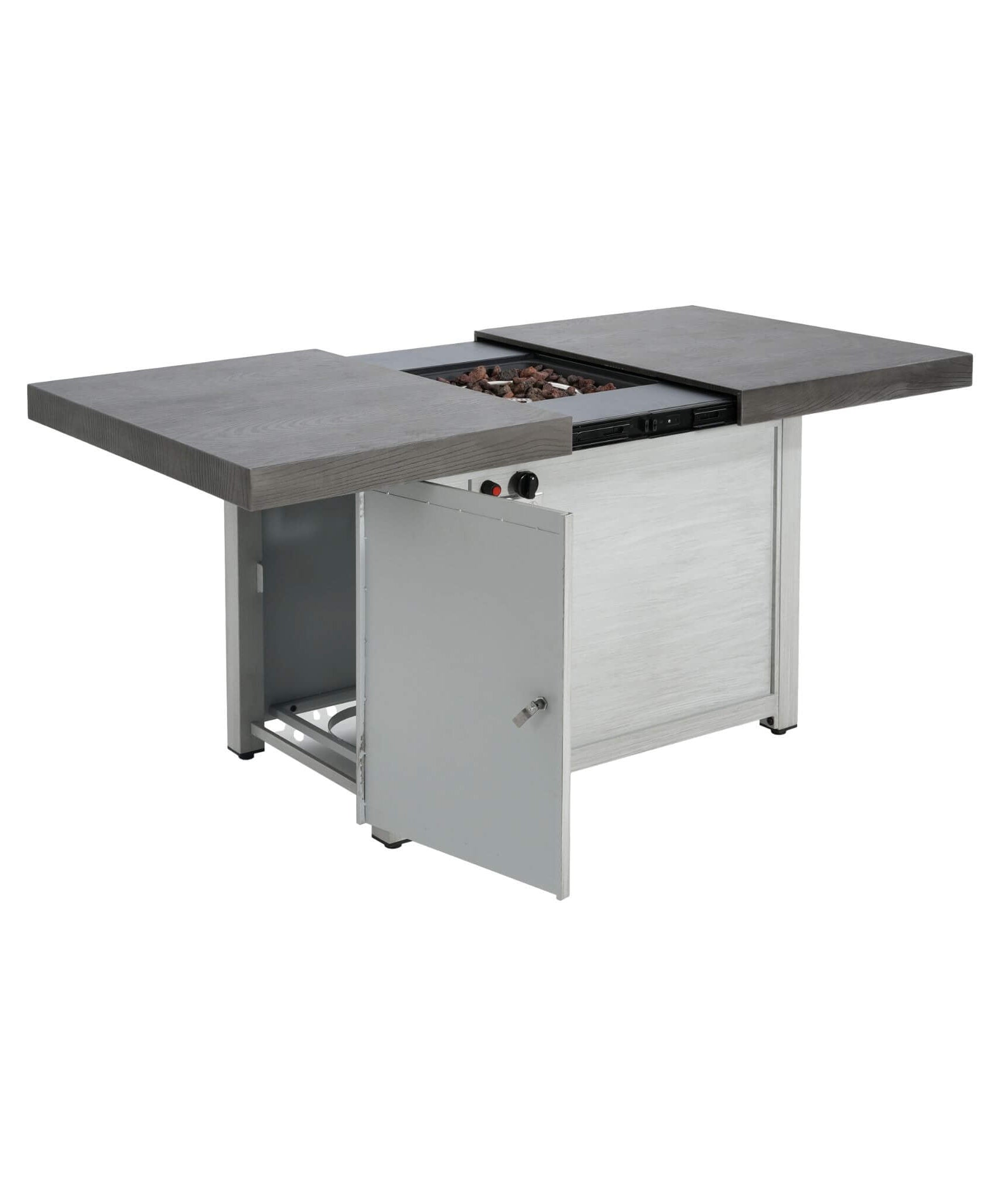 Alora Premium 50K BTU Rectangle Outdoor Aluminum Fire Pit Table (SAK70248)