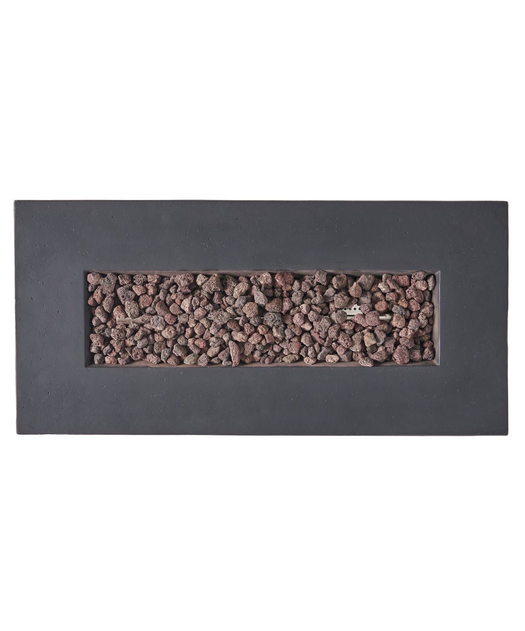 Alora Premium Outdoor Contemporary 40K BTU Rectangular Propane Gas Fire Pit Table (SAK96153)