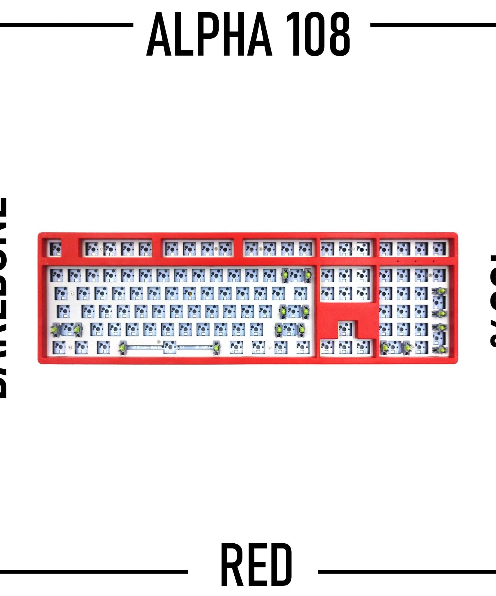 Alpha 108 - 100% Wireless Mechanical Keyboard Barebone Kit